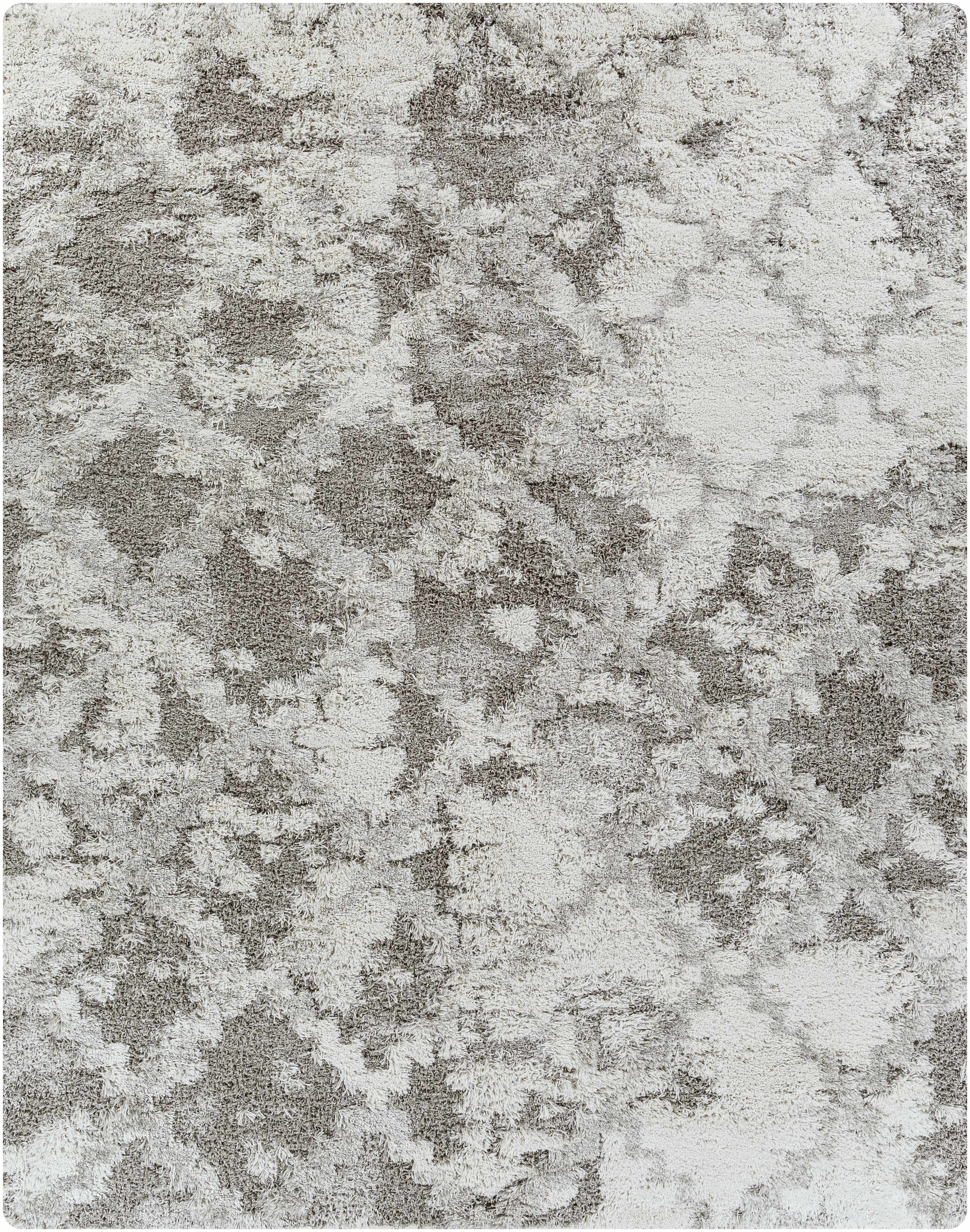 Kilgetty Gray Cloudy Shag Rug