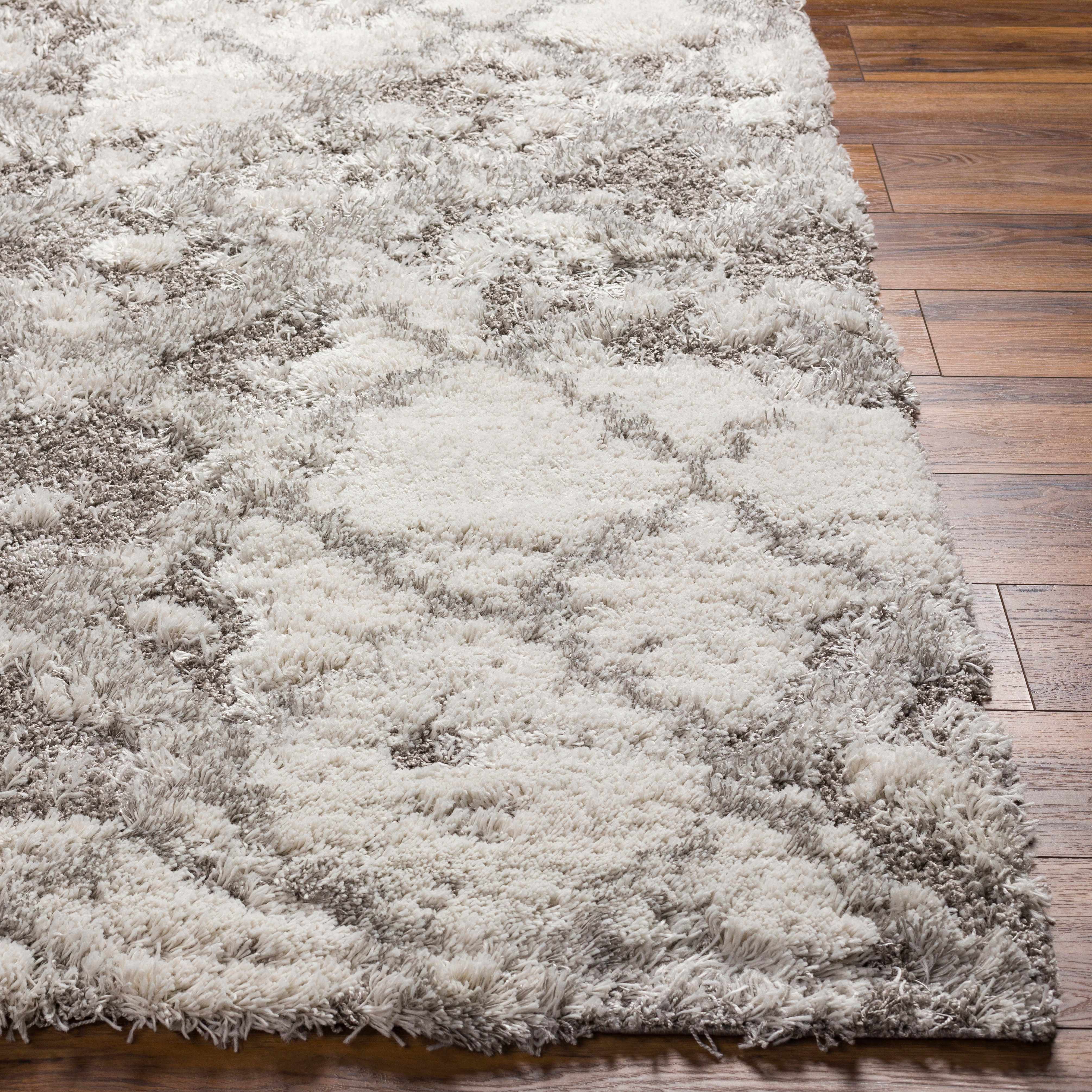 Kilgetty Gray Cloudy Shag Rug - Image 4