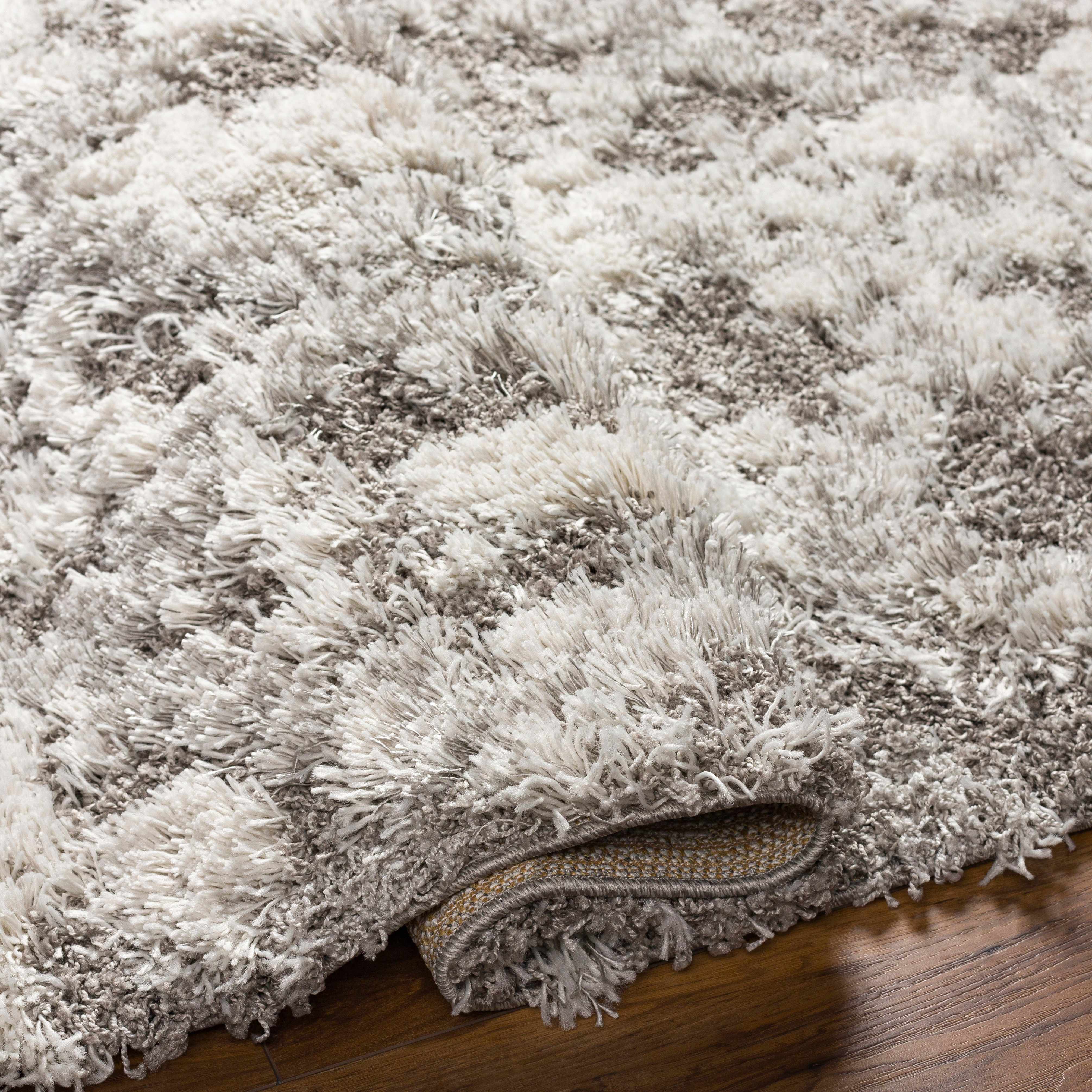 Kilgetty Gray Cloudy Shag Rug - Image 5