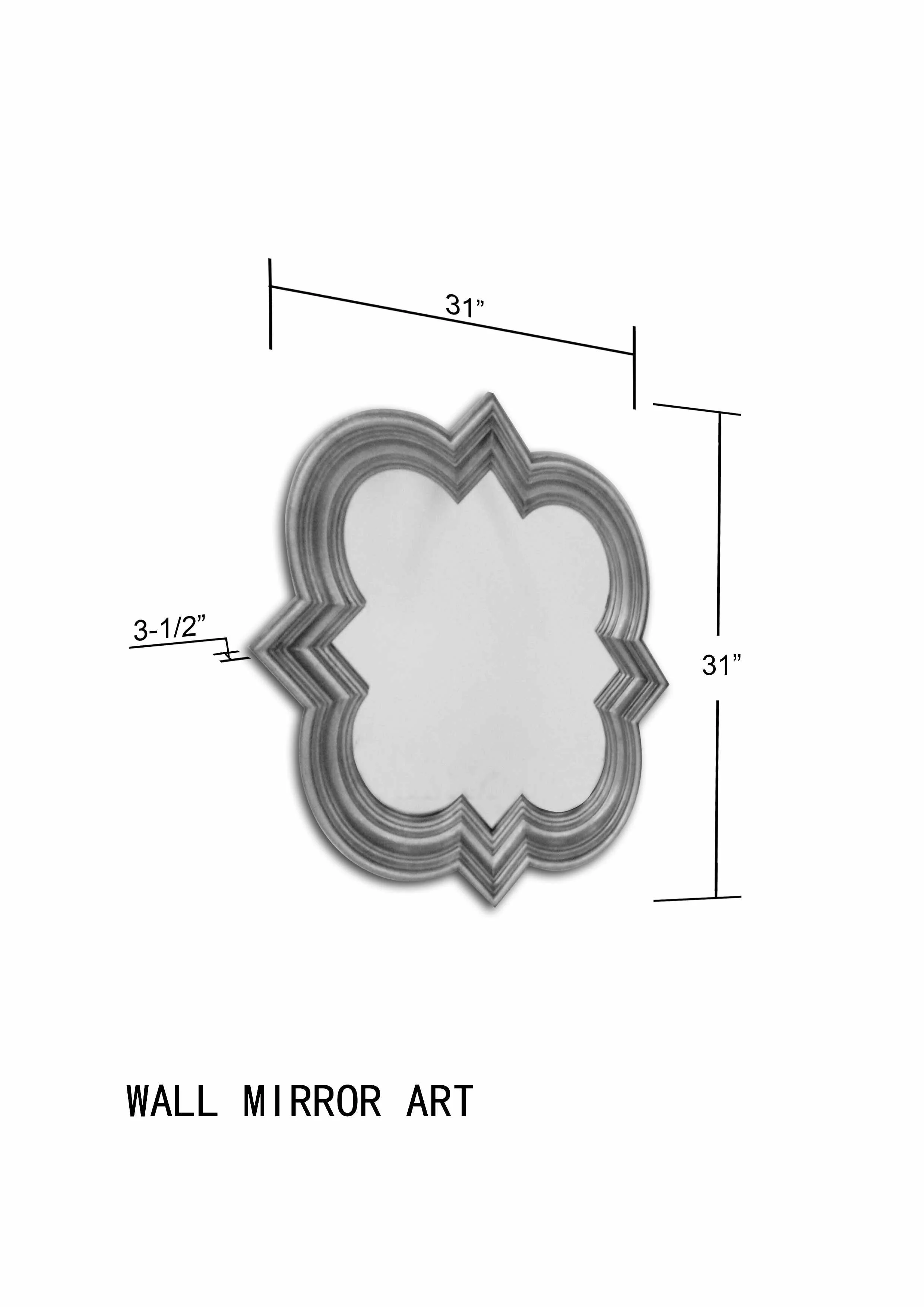 Killester Gold Frame Rectangular Mirror - Image 10