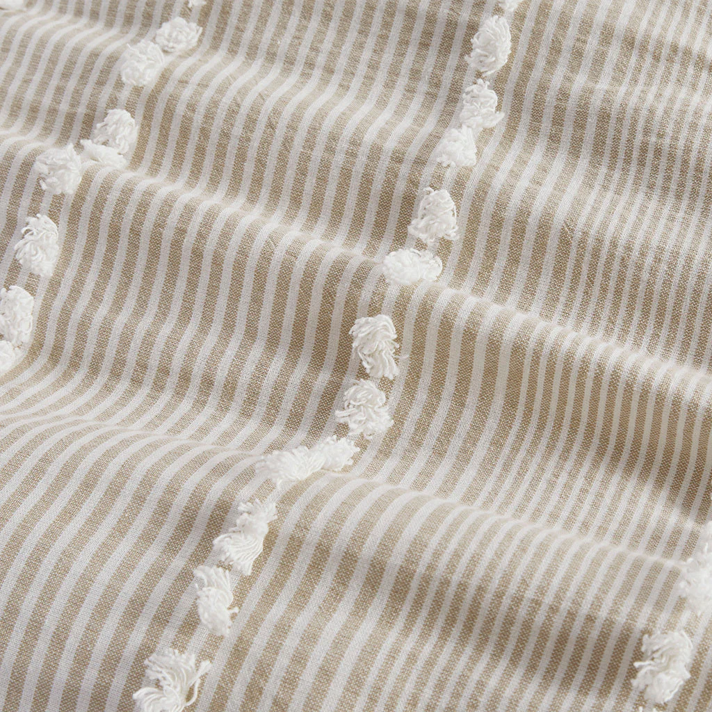 King 3 Piece Cotton Yarn Dyed Comforter Set - Image 4
