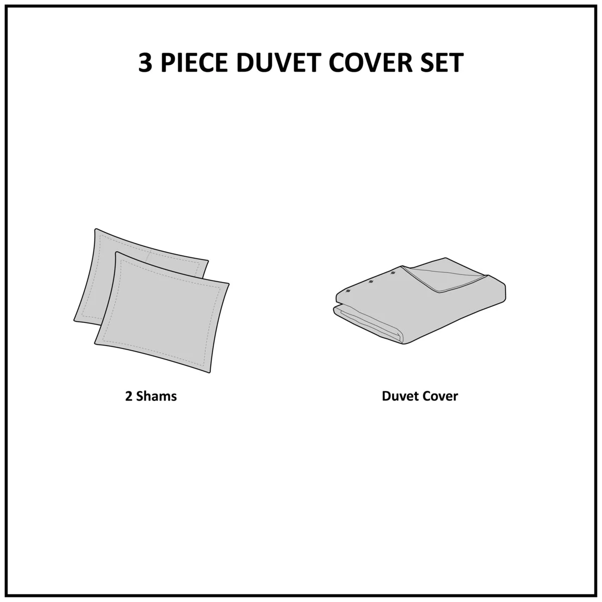 King/Cal King Cotton Printed Duvet Cover Set with Chenille - Image 16