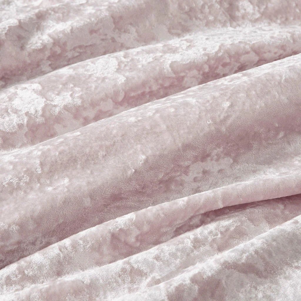 King/Cal King Crushed Velvet Sherpa Reversible Comforter Set - Image 10