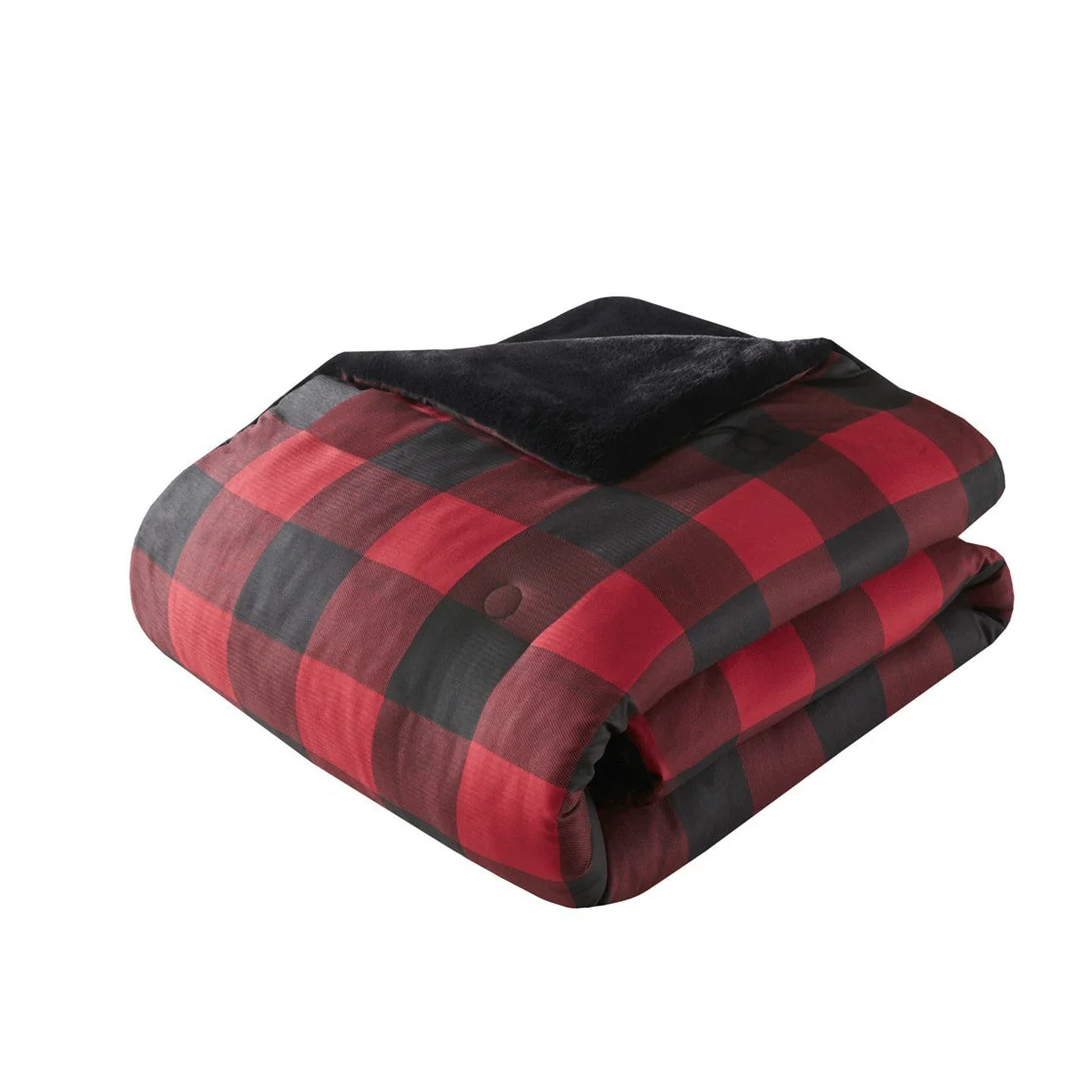 King/Cal King Faux Wool to Faux Fur Down Alternative Comforter Set - Image 3