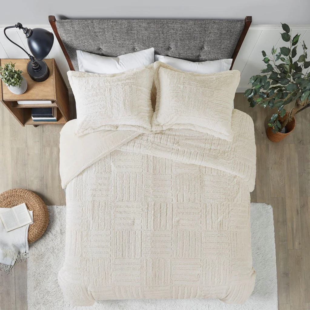 King/Cal King Fur Down Alternative Comforter Mini Set - Image 8