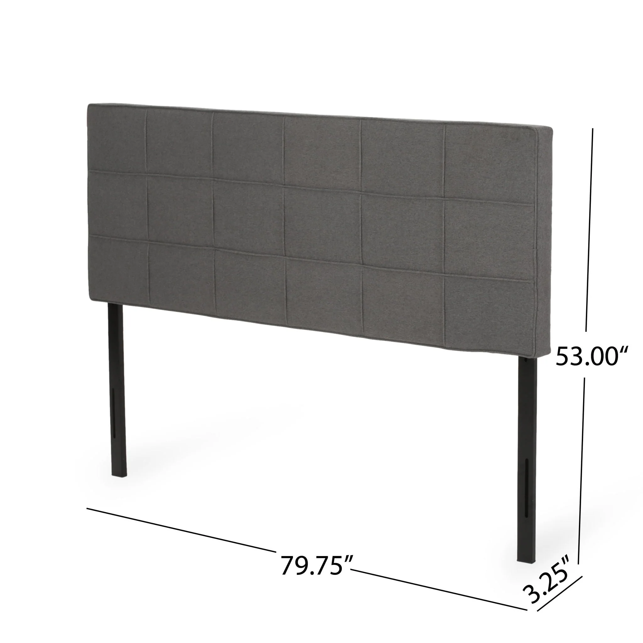 King / California King Sized Headboard - Charcoal Gray - Image 3