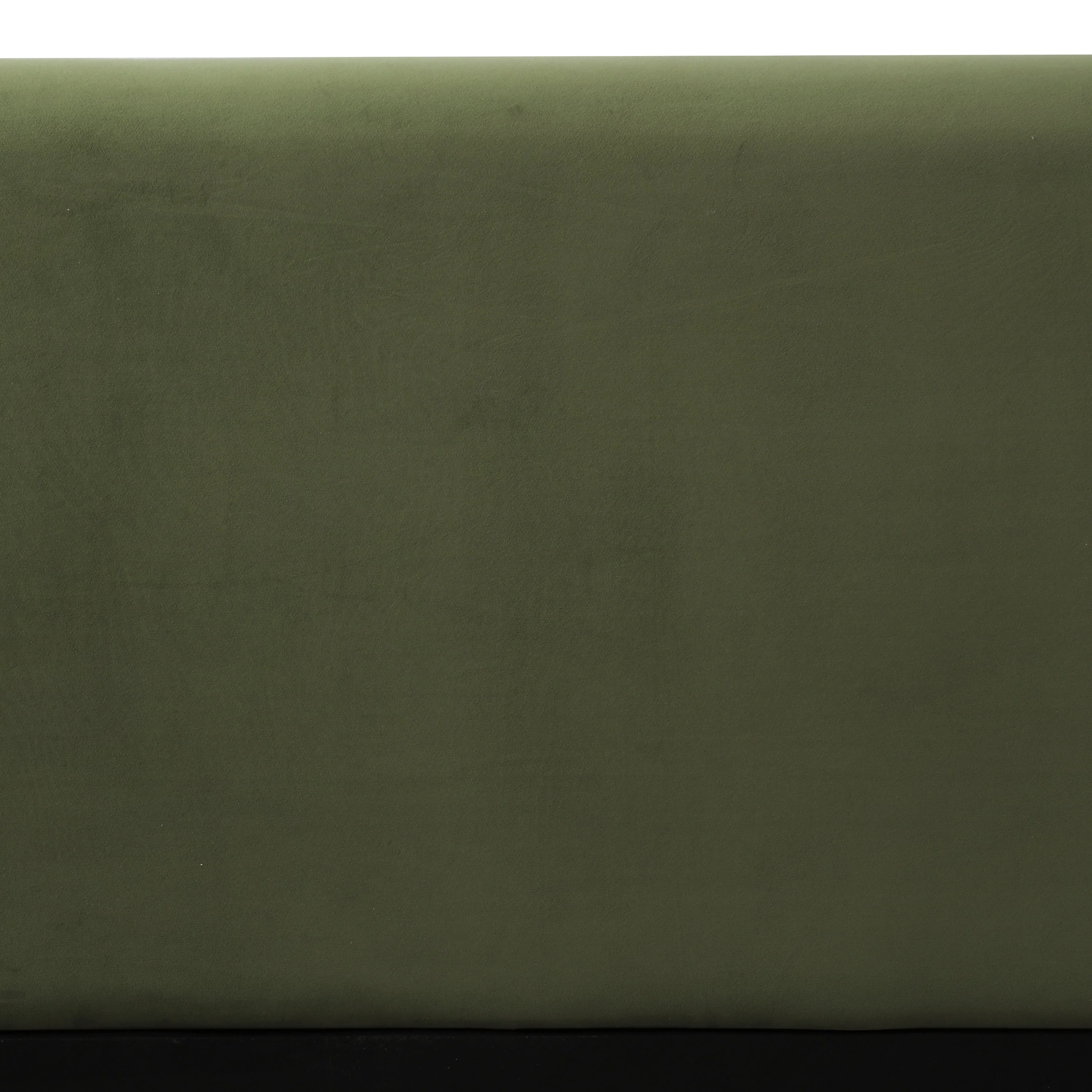 King Size Platform Bed with Velvet Fabric and Curved Headboard - Image 16