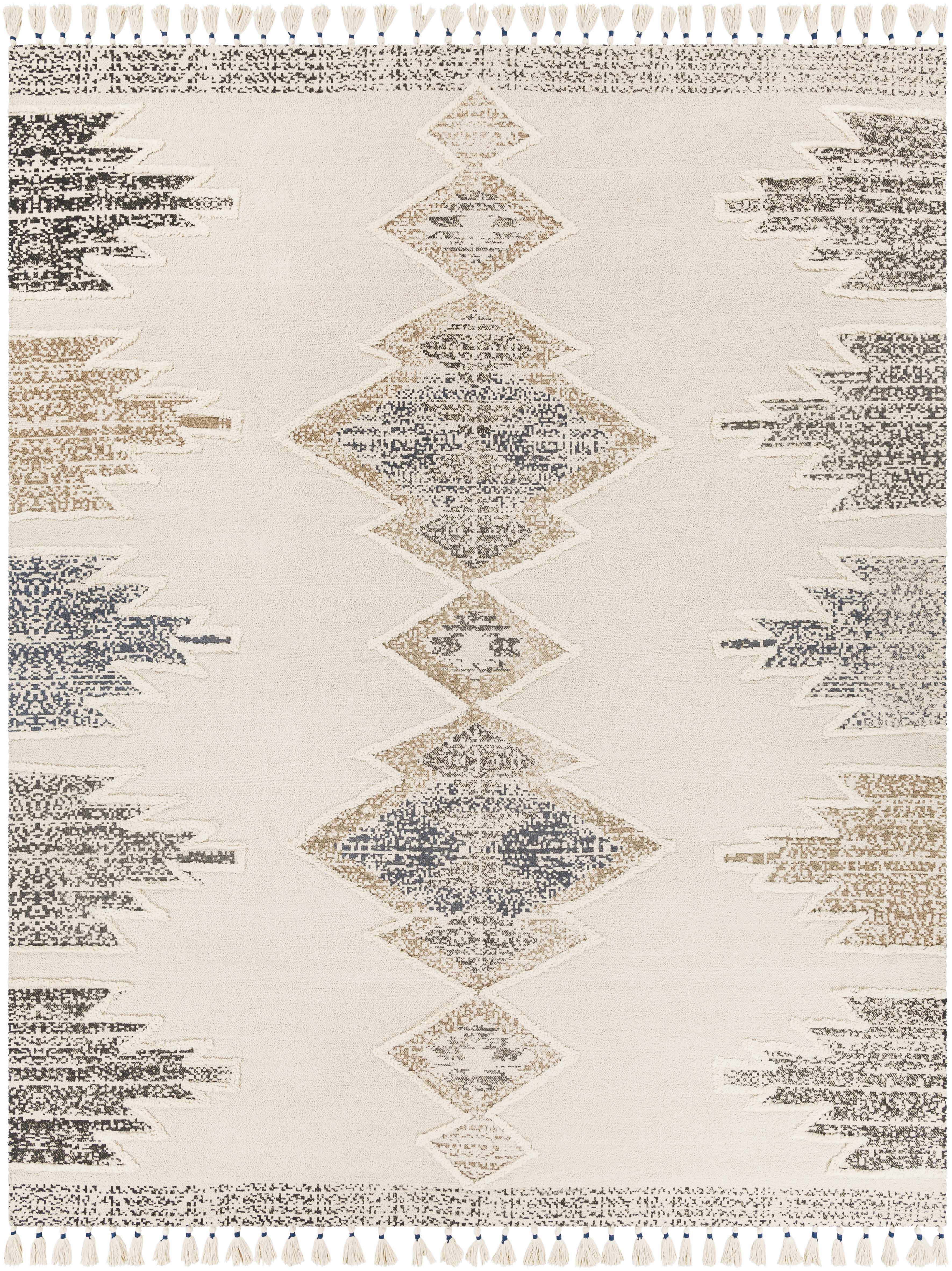 Kingborough Cream/Brown Cotton Area Rug - Clearance - Image 4