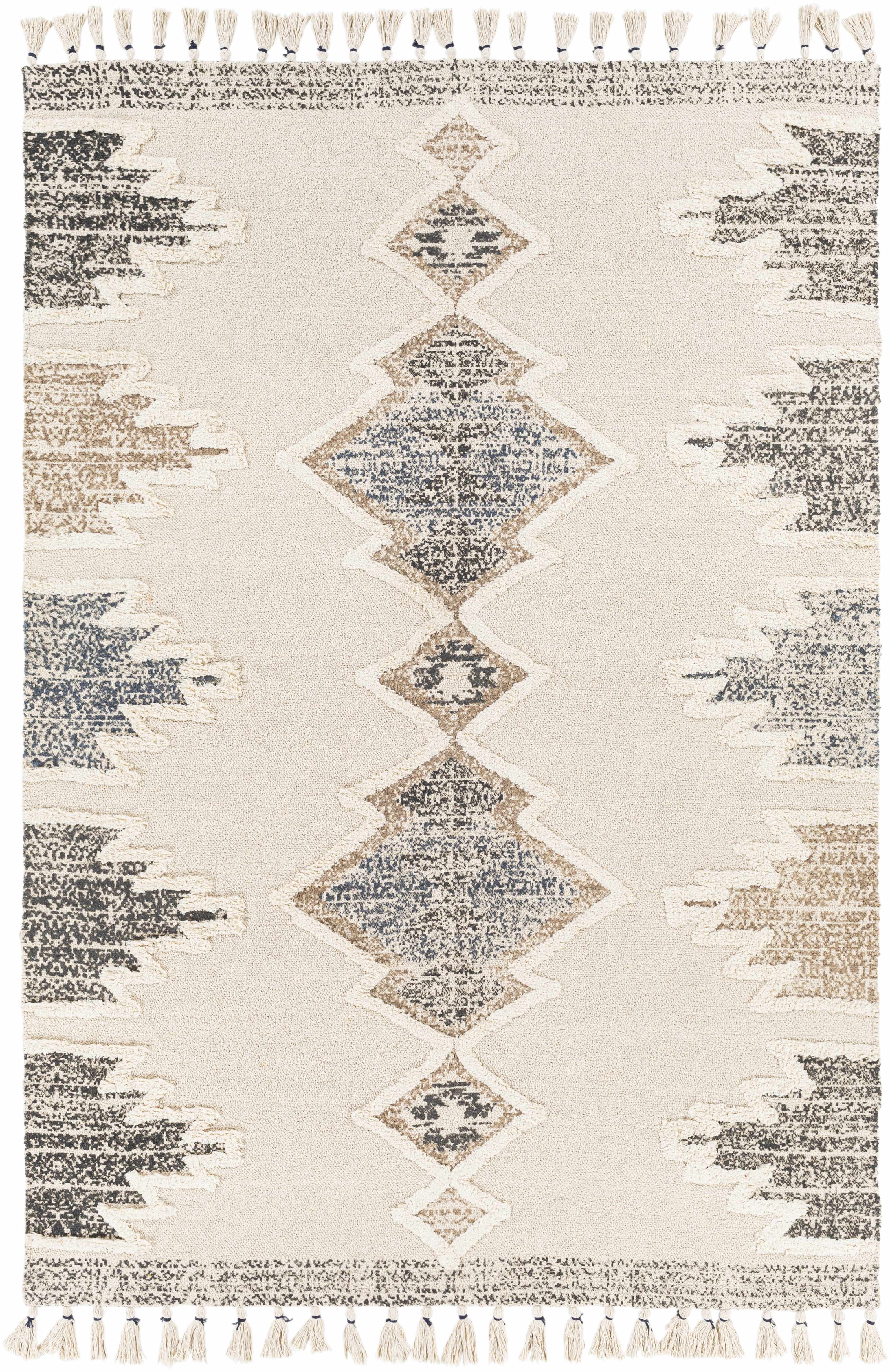 Kingborough Cream/Brown Cotton Area Rug - Clearance - Image 7