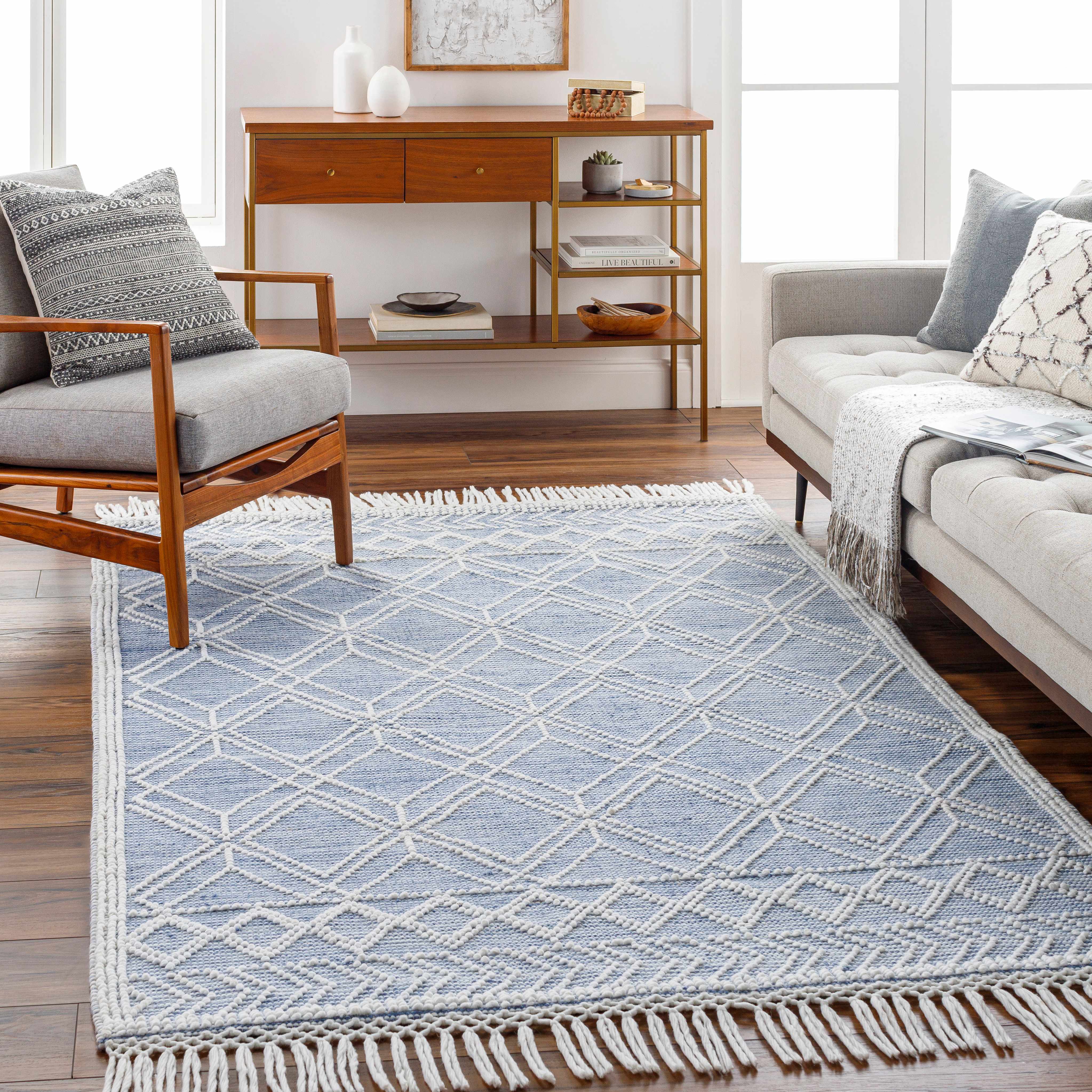 Kipp Blue Area Rug - Clearance - Image 2