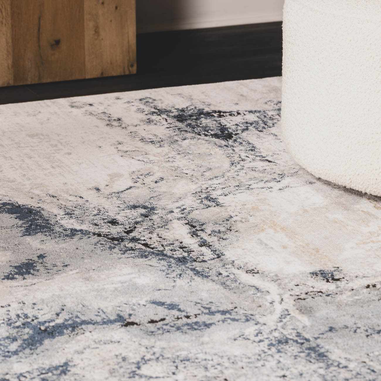 Kirkland Dark Blue Marble Rug - Image 10