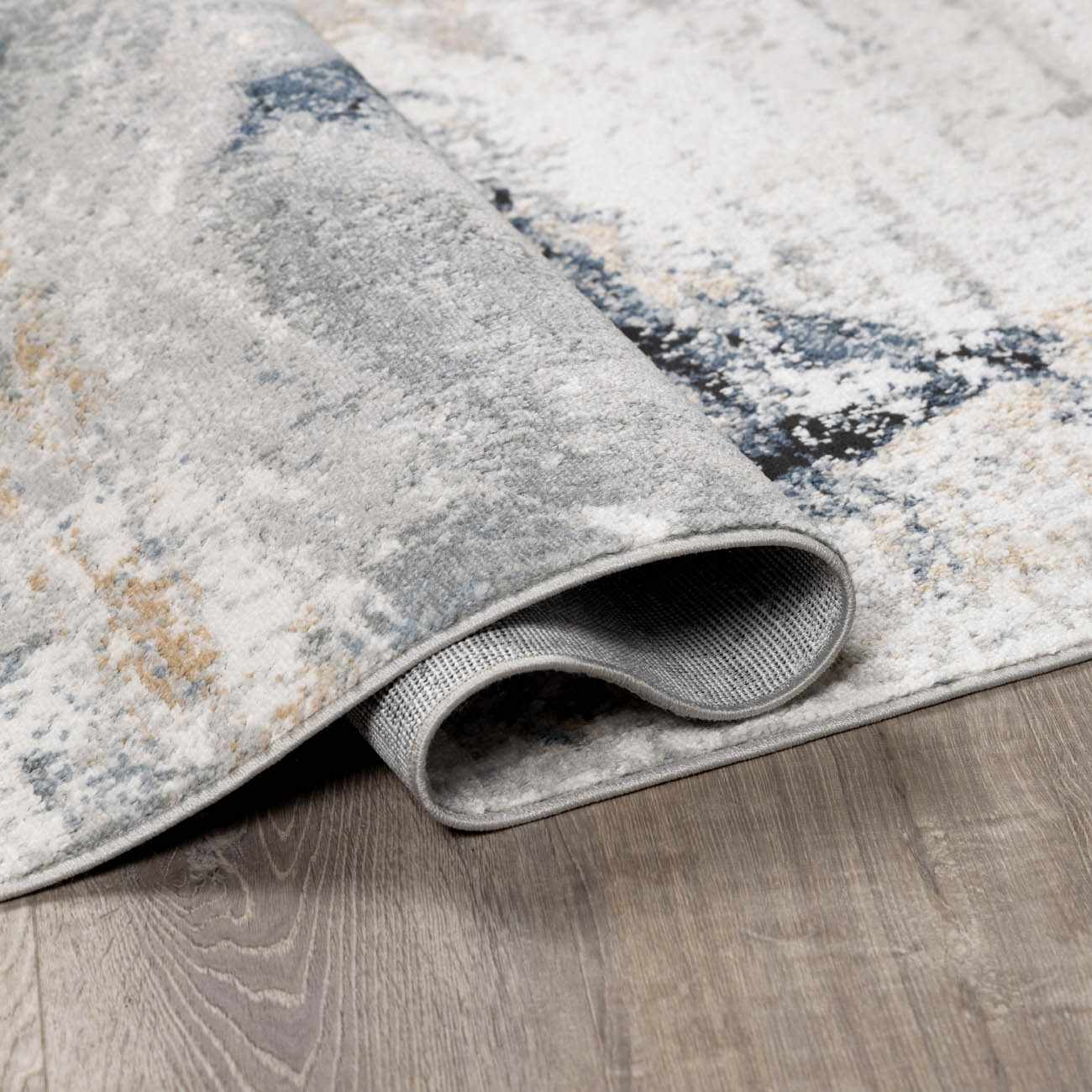 Kirkland Dark Blue Marble Rug - Image 6