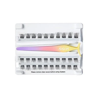 KISS Products imPRESS Press-On Self Adhesive Eyelashes Natural & Wispy 50ct - Imperfect Box - Image 4