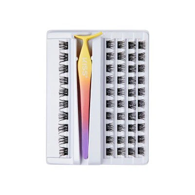 KISS Products imPRESS Press-On Self Adhesive Eyelashes Natural & Wispy 50ct - Imperfect Box - Image 8