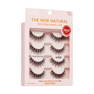 KISS Products The New Natural False Eyelashes Pearl Earring 4ct - Imperfect Box - Image 10