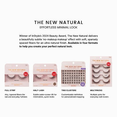 KISS Products The New Natural False Eyelashes Pearl Earring 4ct - Imperfect Box - Image 4