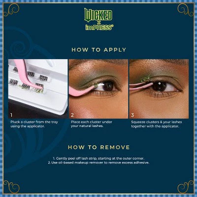KISS Products Wicked X imPRESS Press-On Self Adhesive False Eyelashes Ozspresso 12ct - Image 4