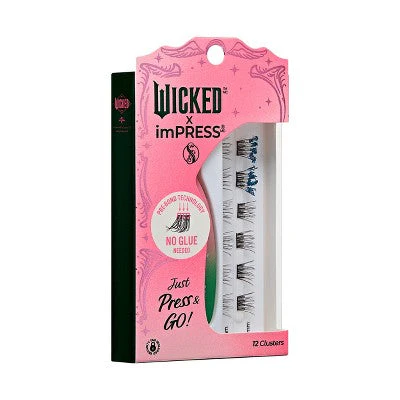 KISS Products Wicked X imPRESS Press-On Self Adhesive False Eyelashes Ozspresso 12ct - Image 9