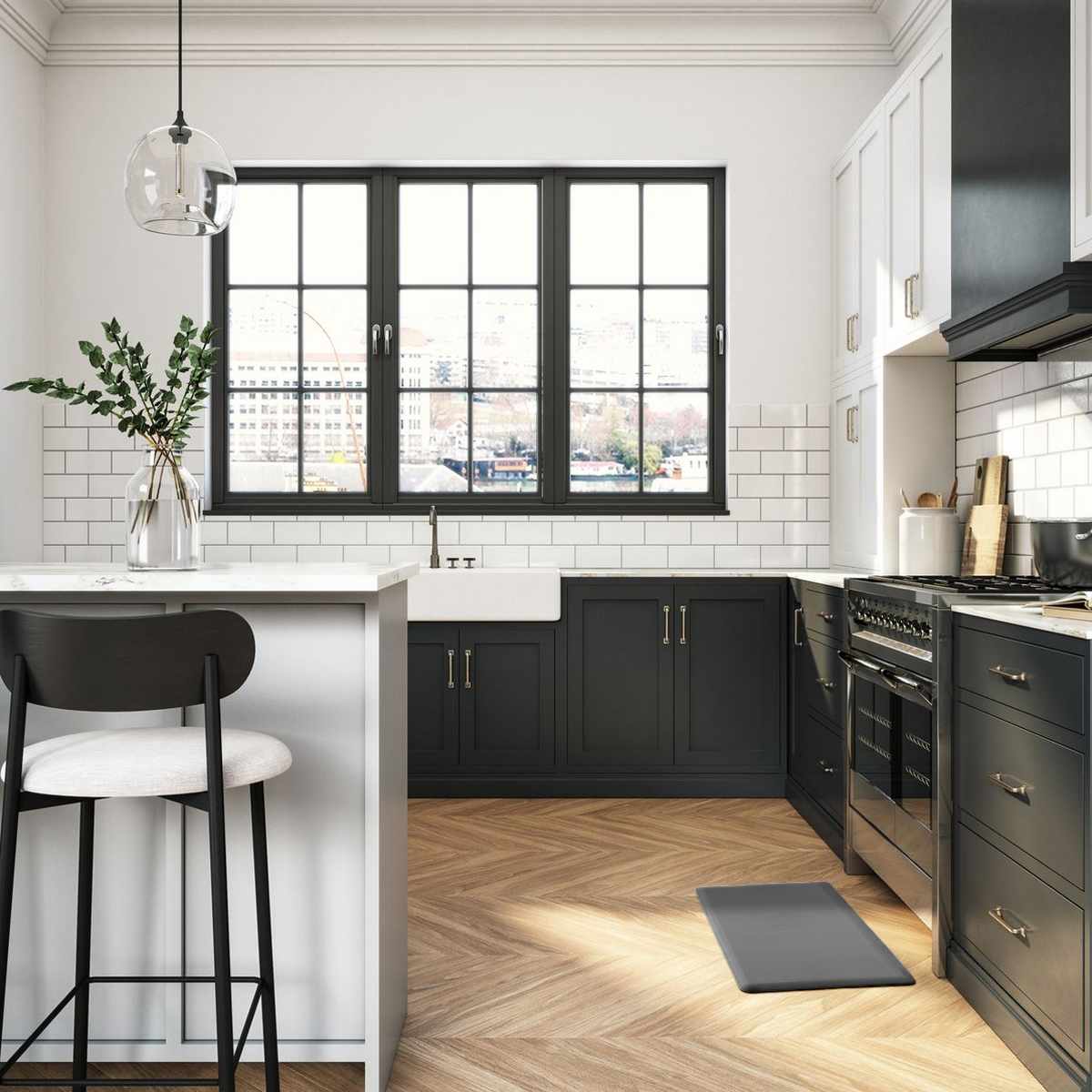 Kitchen Mat, Gray - Image 3