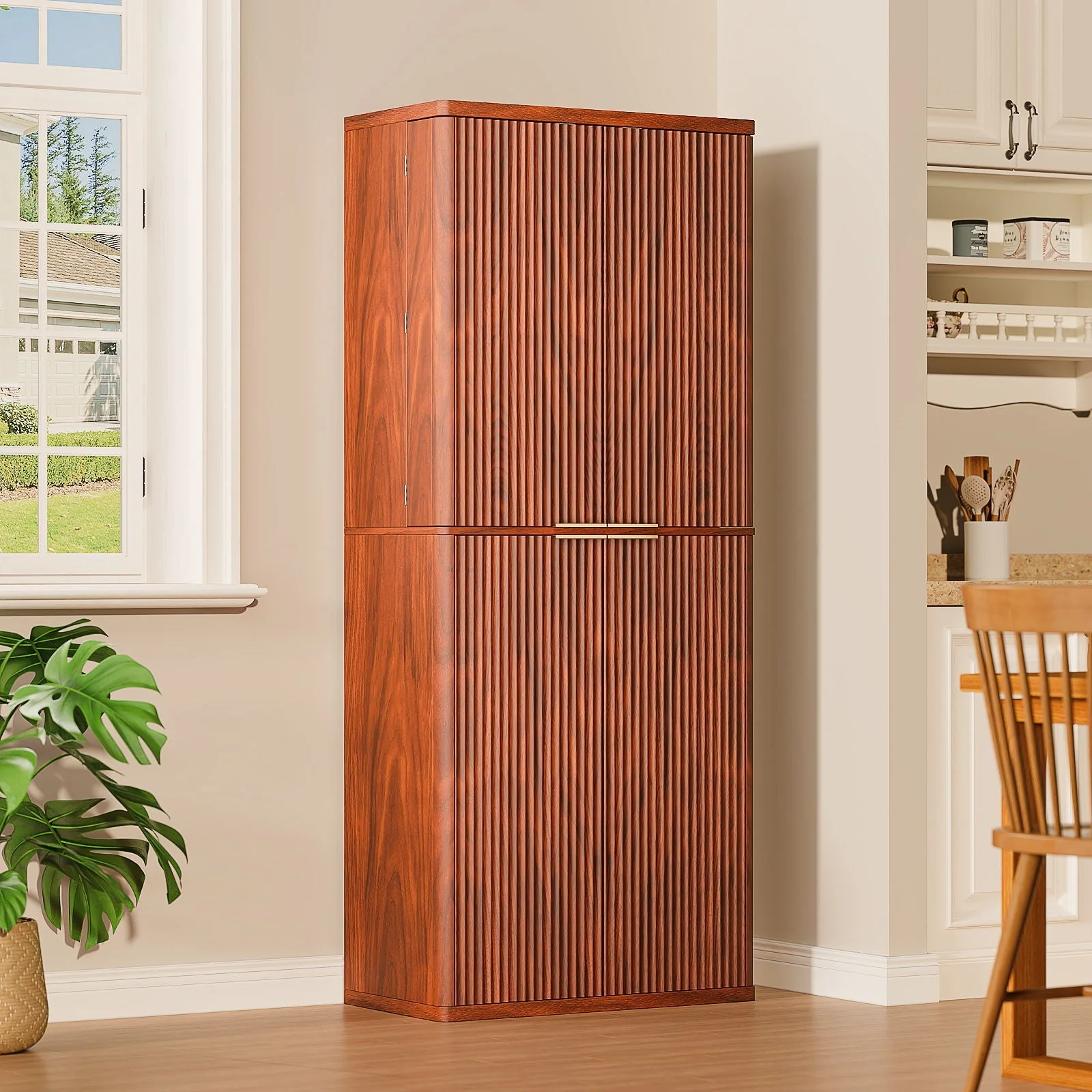 Kitchen Pantry Cabinet With 6 Doors - Image 5