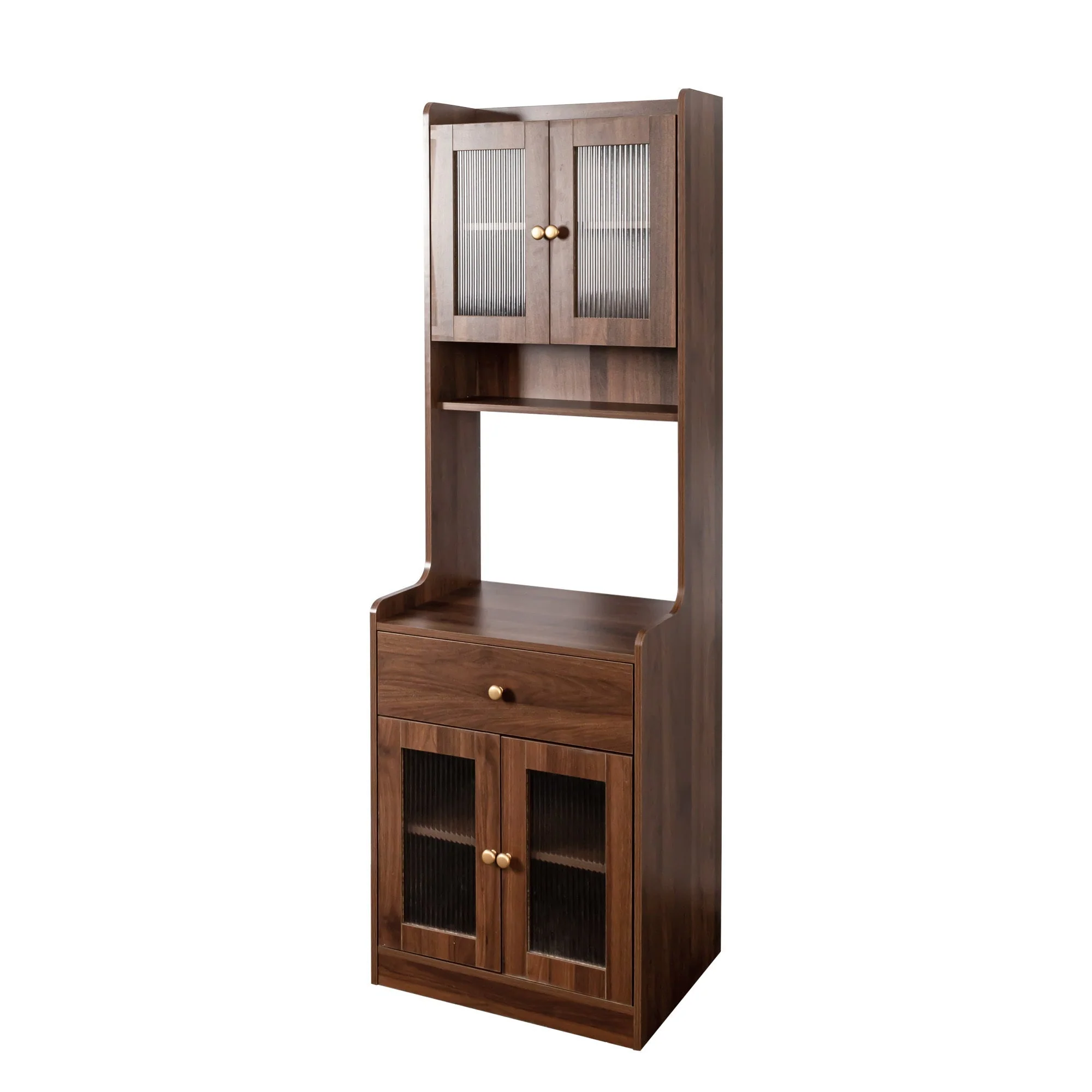 Kitchen Pantry Hutch Storage Cabinet Farmhouse Style - Image 15