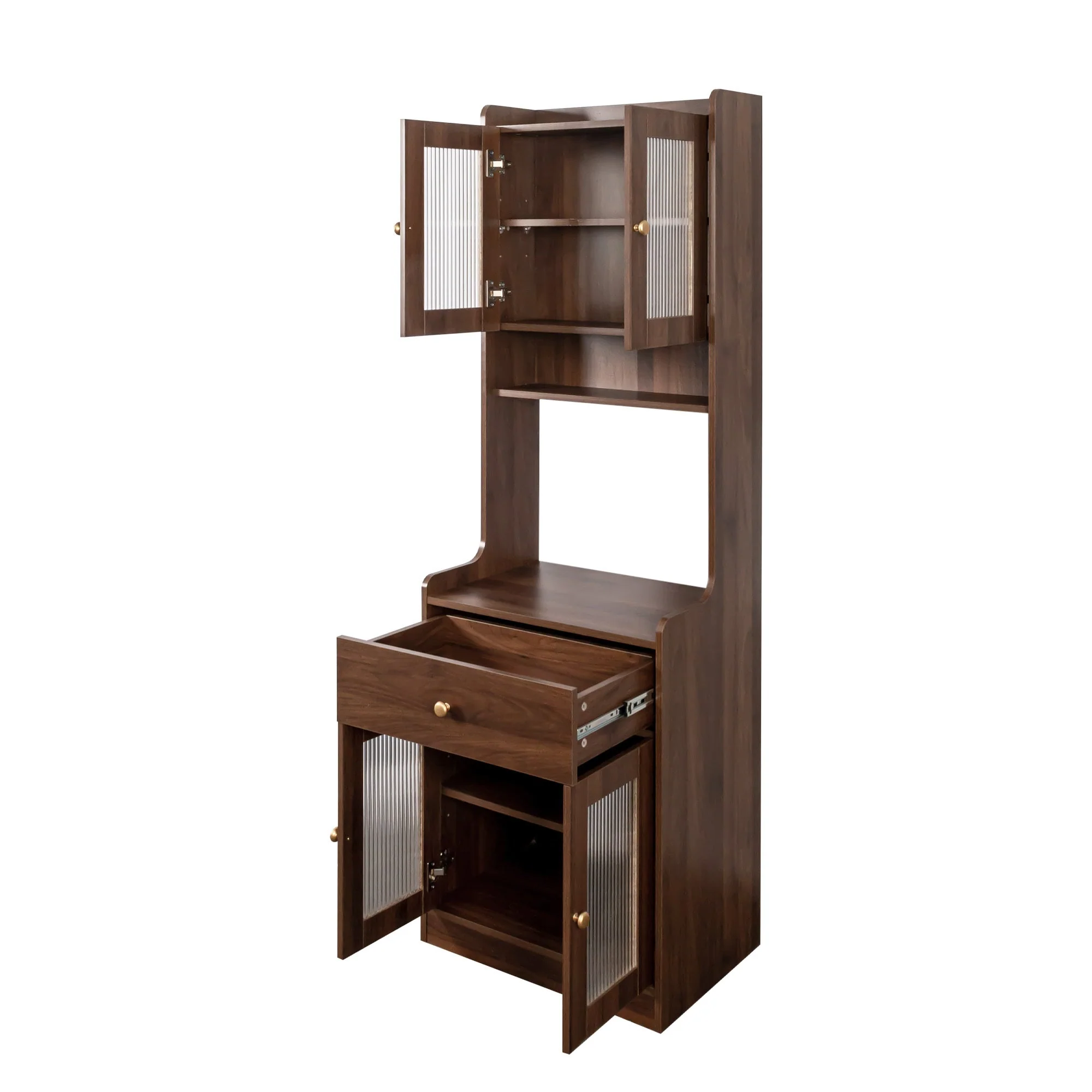 Kitchen Pantry Hutch Storage Cabinet Farmhouse Style - Image 5