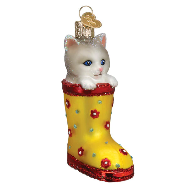 Kitten In Rain Boot Ornament - Image 3