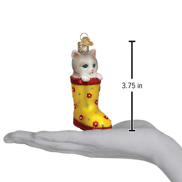 Kitten In Rain Boot Ornament - Image 6
