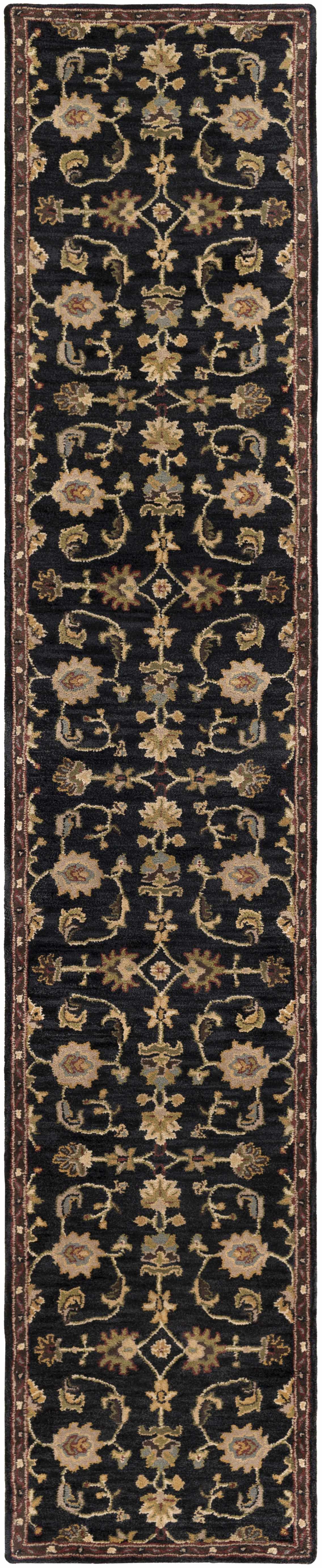 Kittredge Floral Black Wool Rug - Image 12