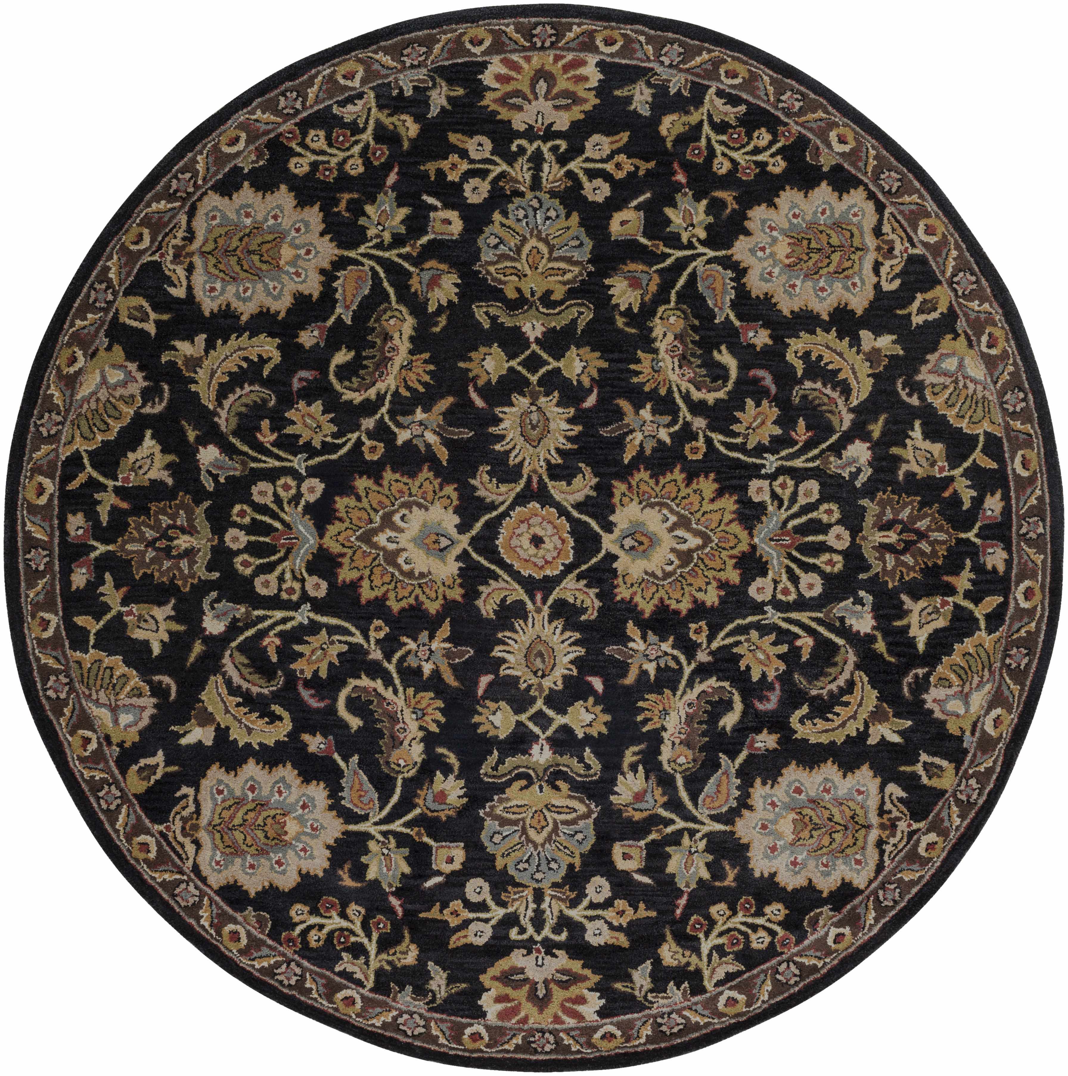 Kittredge Floral Black Wool Rug - Image 14