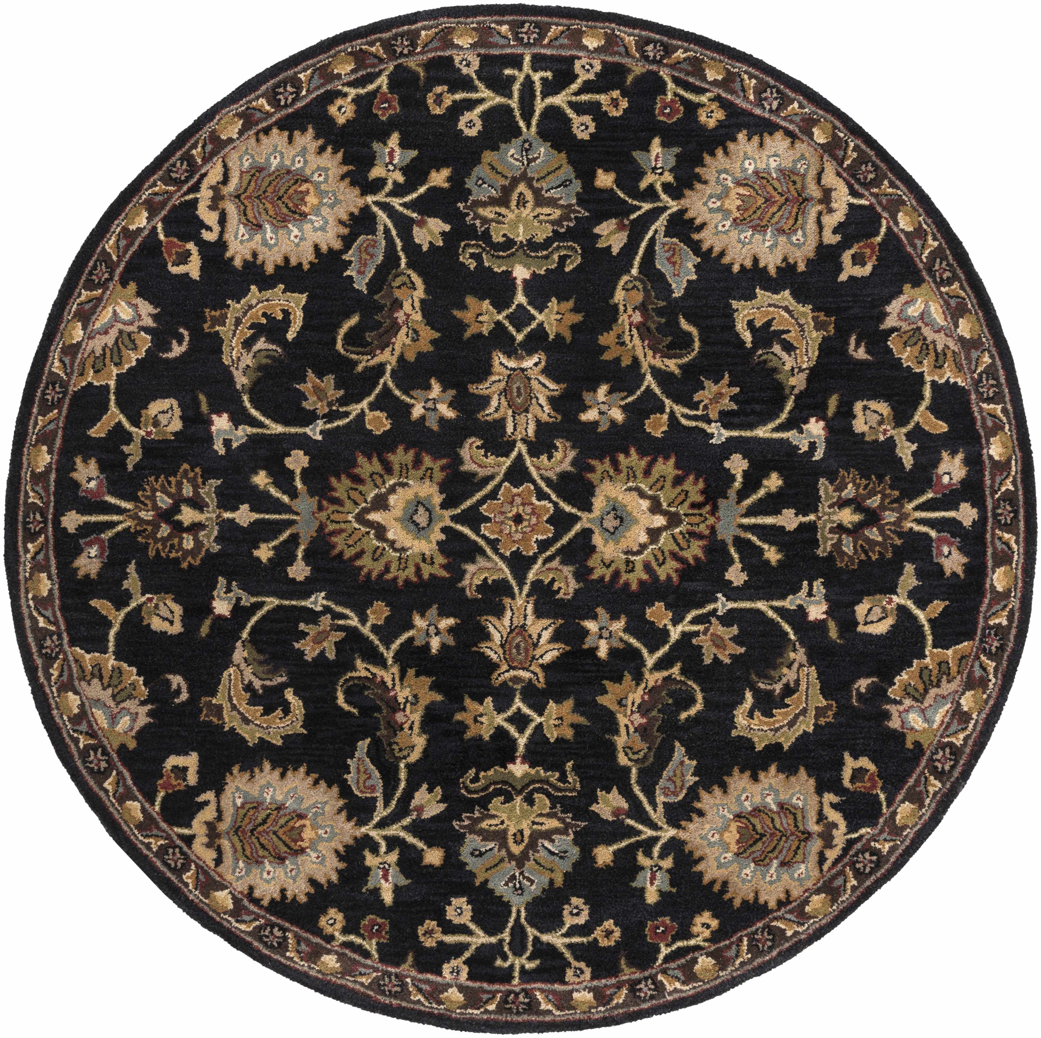 Kittredge Floral Black Wool Rug - Image 15