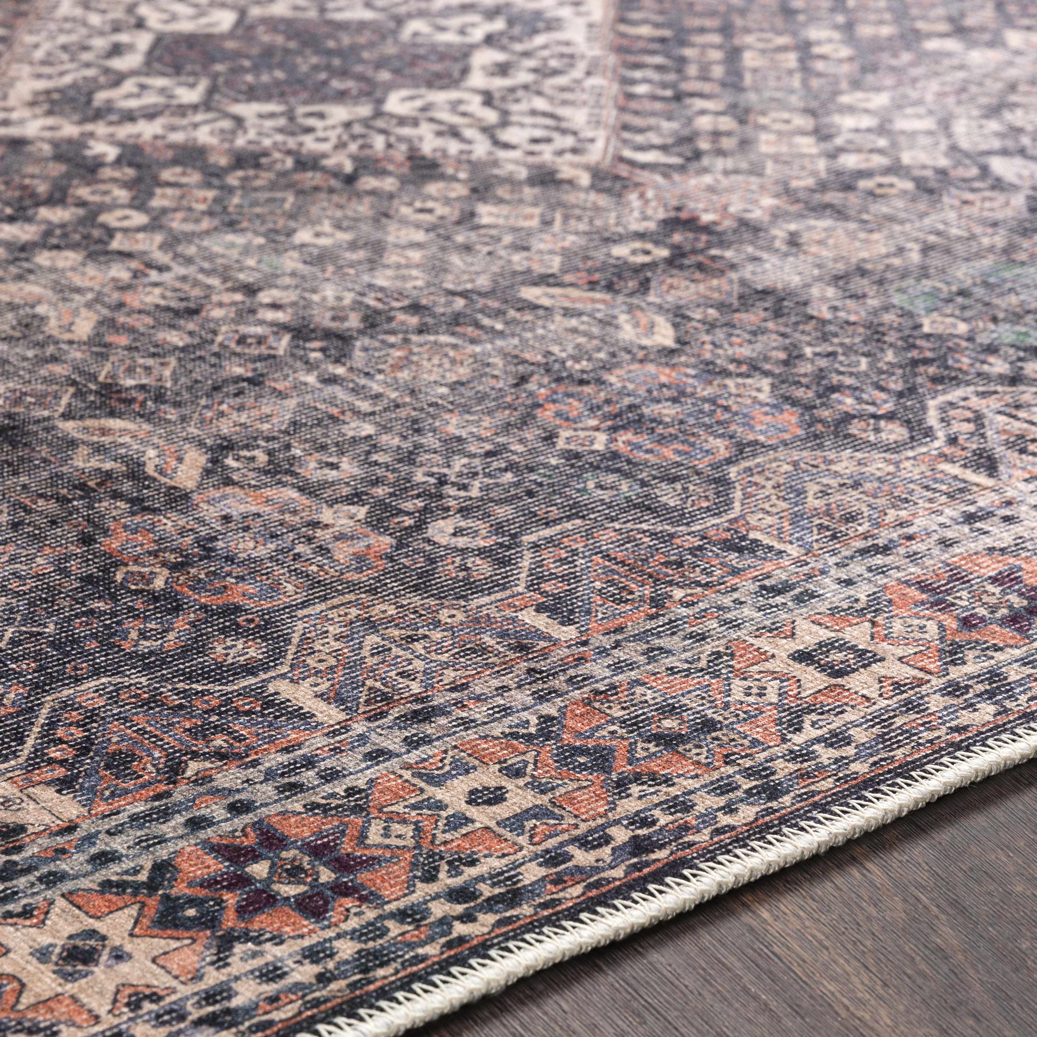 Kittrell Vintage Flat Pile Washable Rug - Clearance - Image 11
