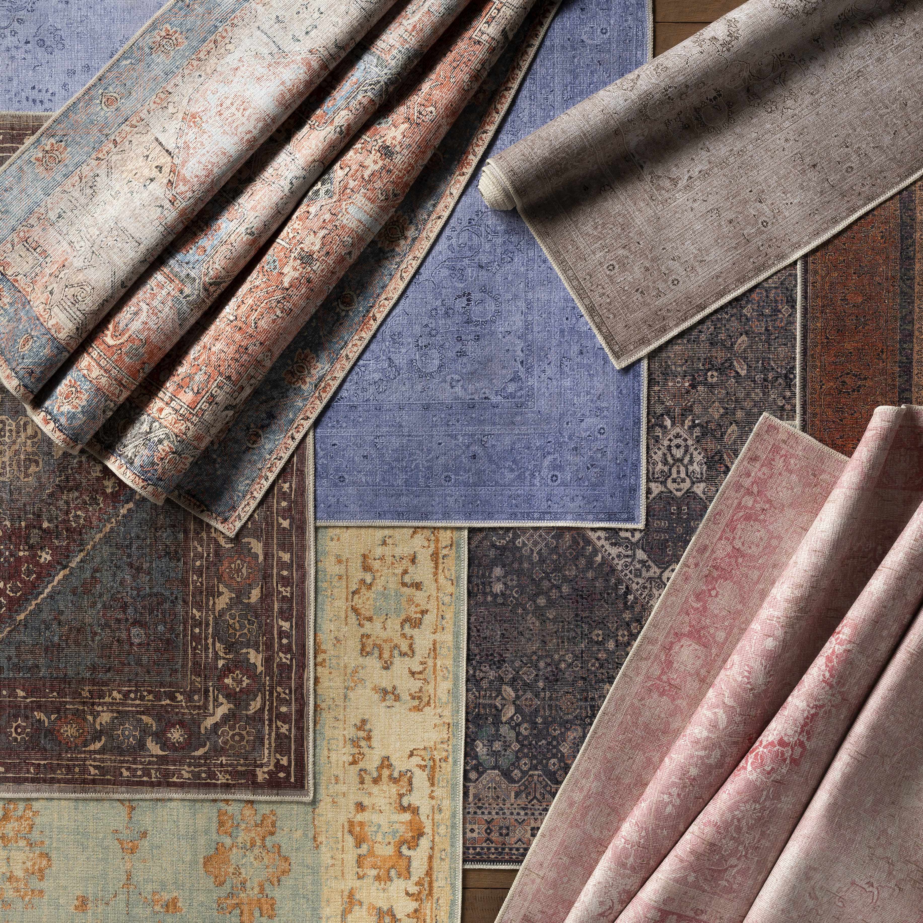 Kittrell Vintage Flat Pile Washable Rug - Clearance - Image 12