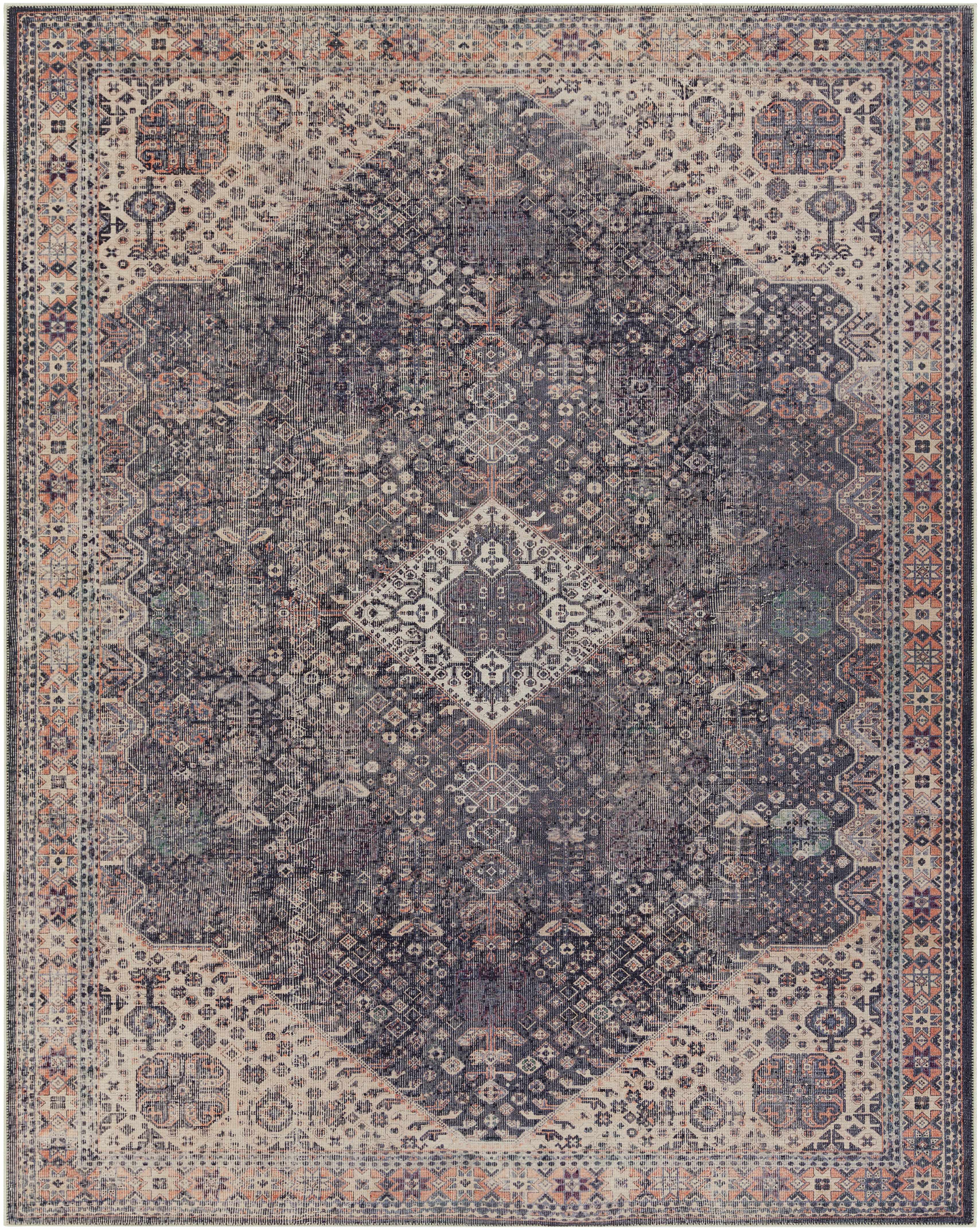 Kittrell Vintage Flat Pile Washable Rug - Clearance - Image 9