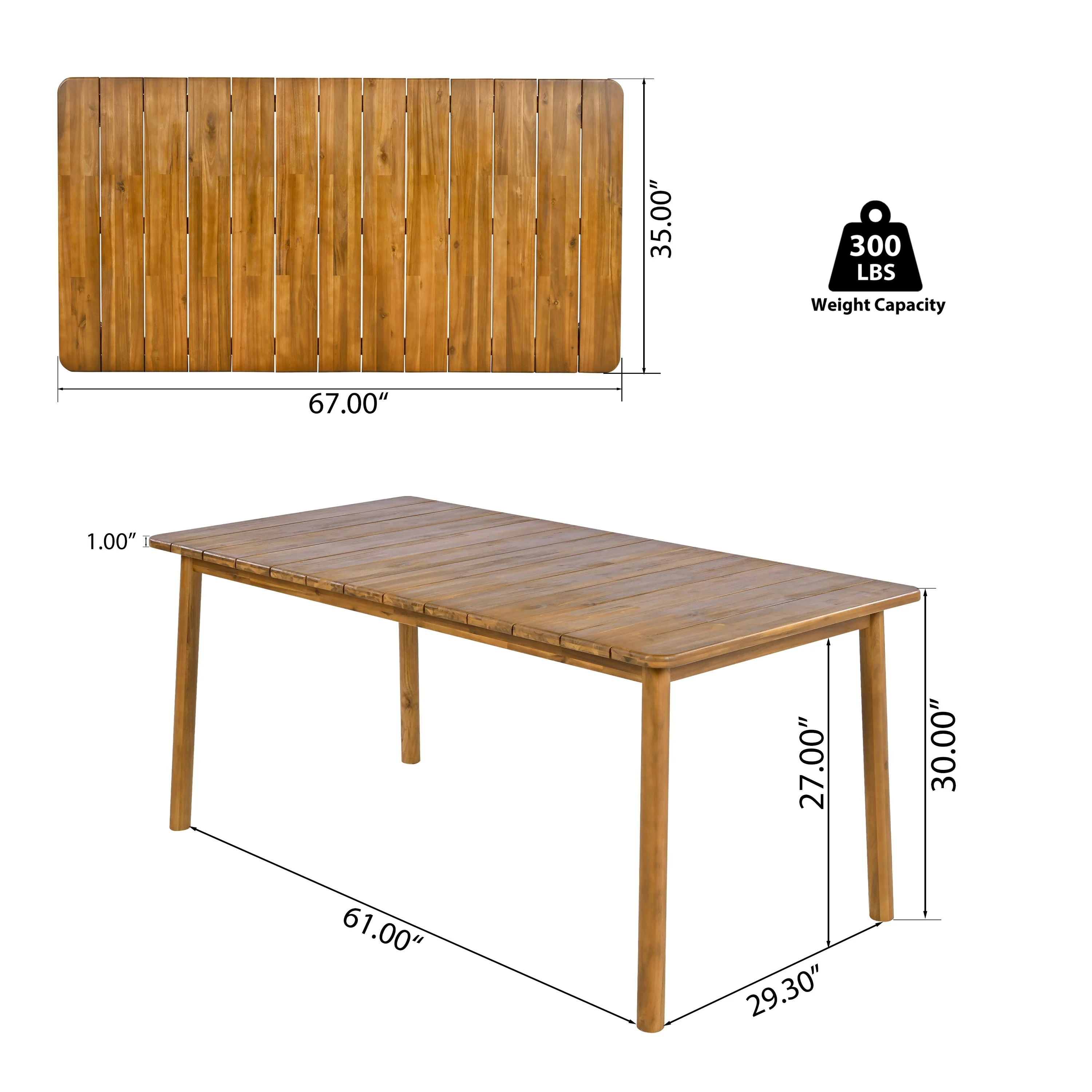 Klismos Outdoor Patio 7PCS Dining Set - Image 24