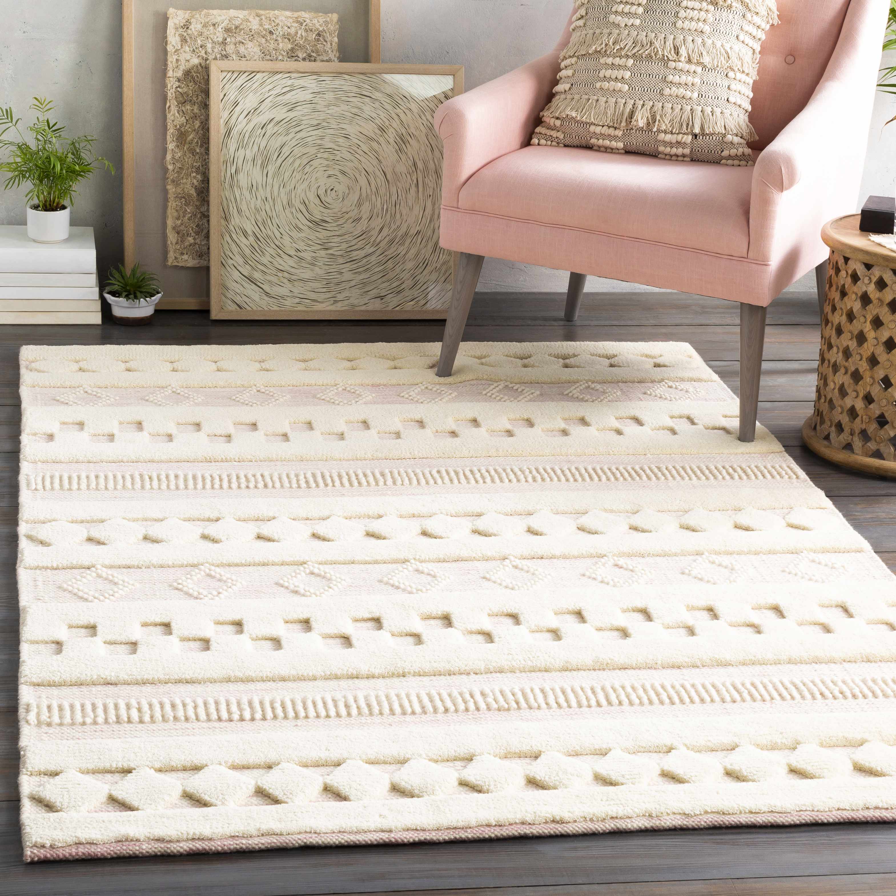 Knapp Pink Wool Rug - Clearance - Image 2