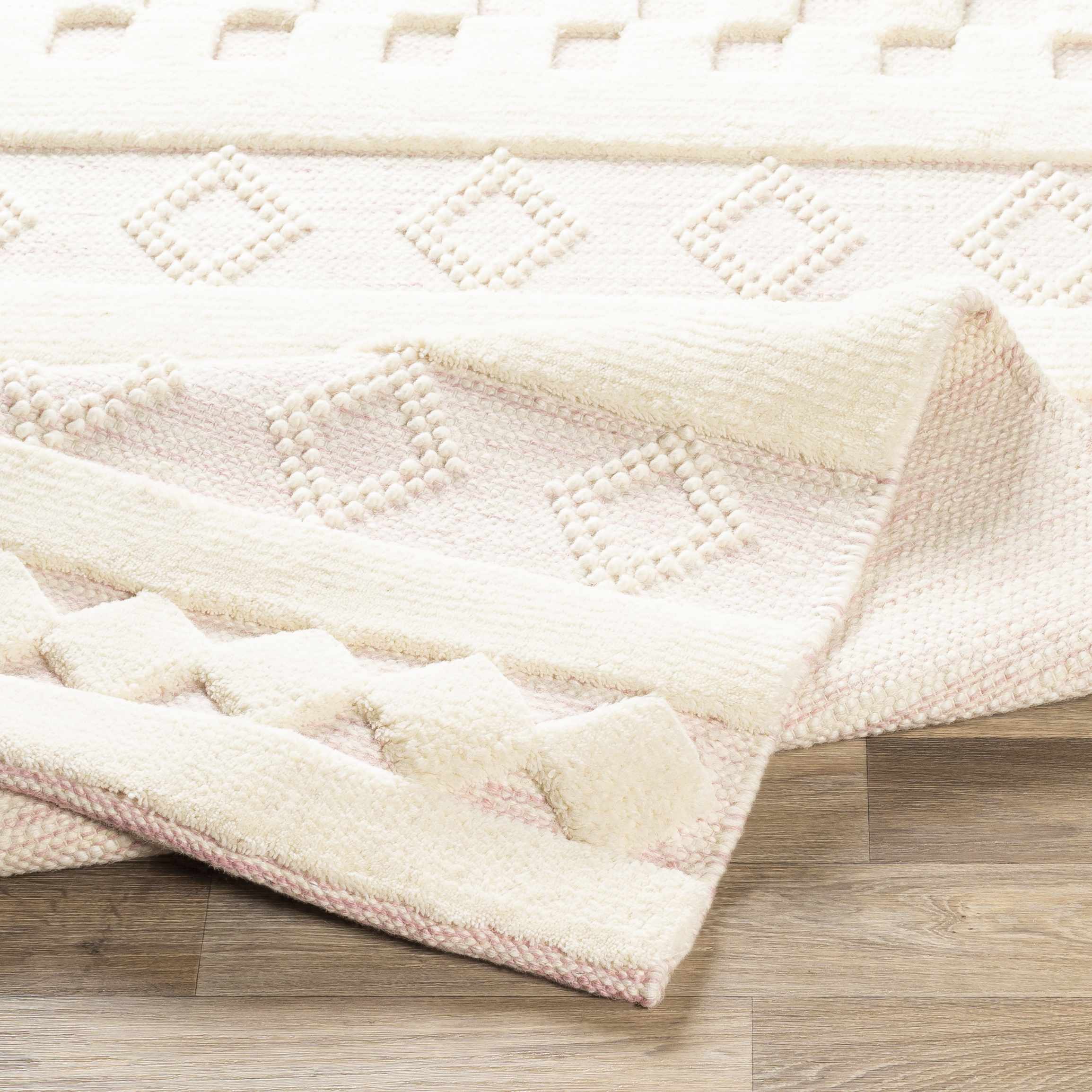 Knapp Pink Wool Rug - Clearance - Image 3