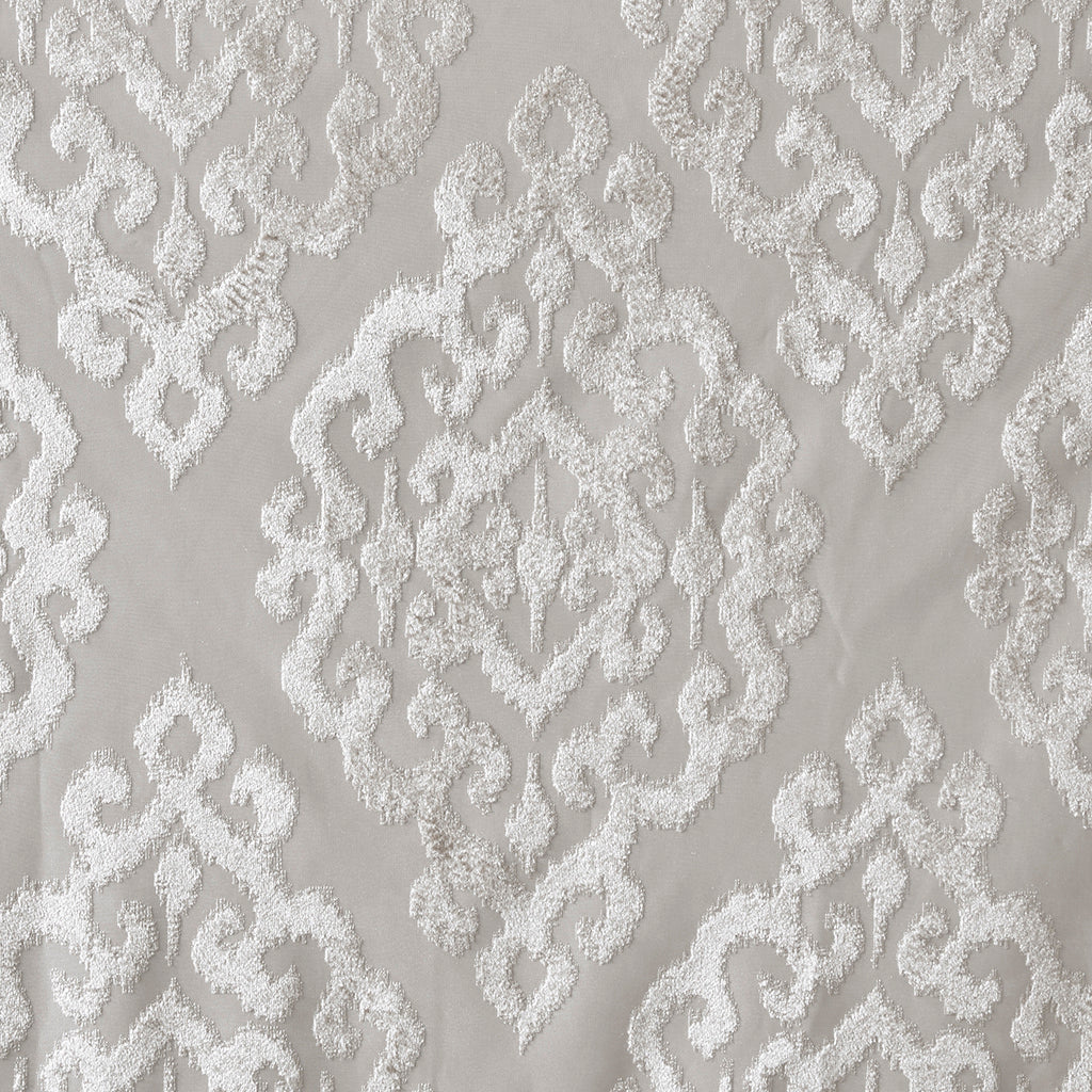 Knitted Jacquard Damask Total Blackout Grommet Top Curtain Panel - Image 11