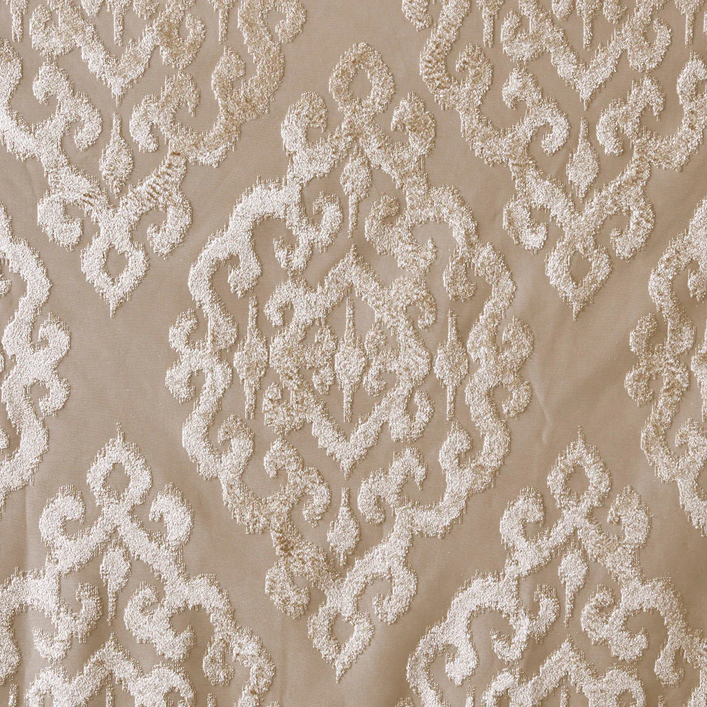 Knitted Jacquard Damask Total Blackout Grommet Top Curtain Panel - Image 5