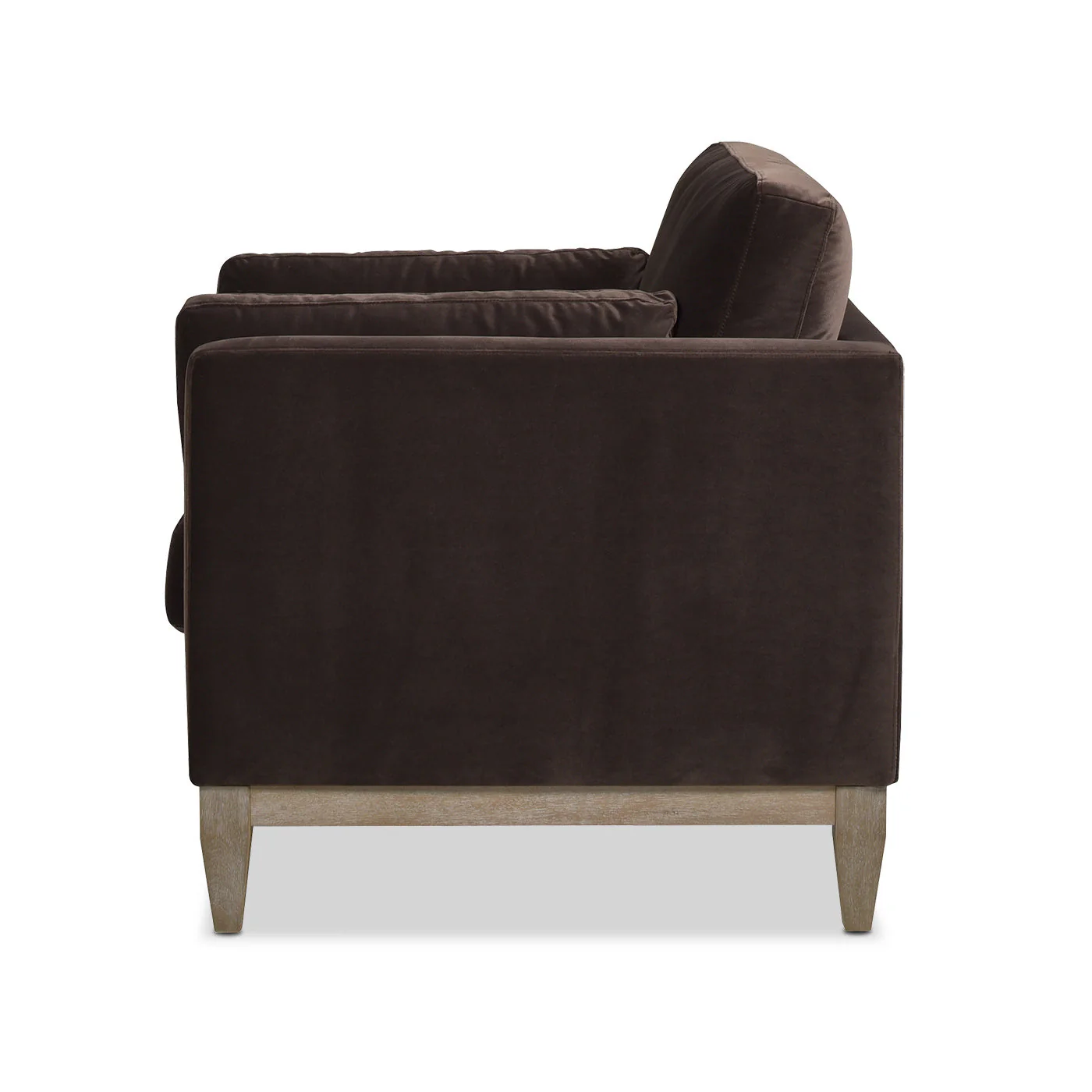 Knox 36" Modern Farmhouse Arm Chair, Deep Brown Performance Velvet - Image 10