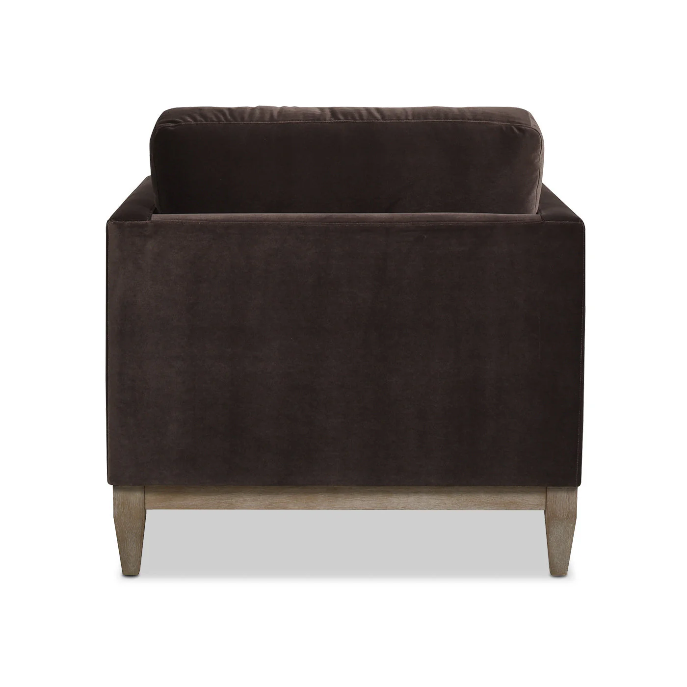 Knox 36" Modern Farmhouse Arm Chair, Deep Brown Performance Velvet - Image 11