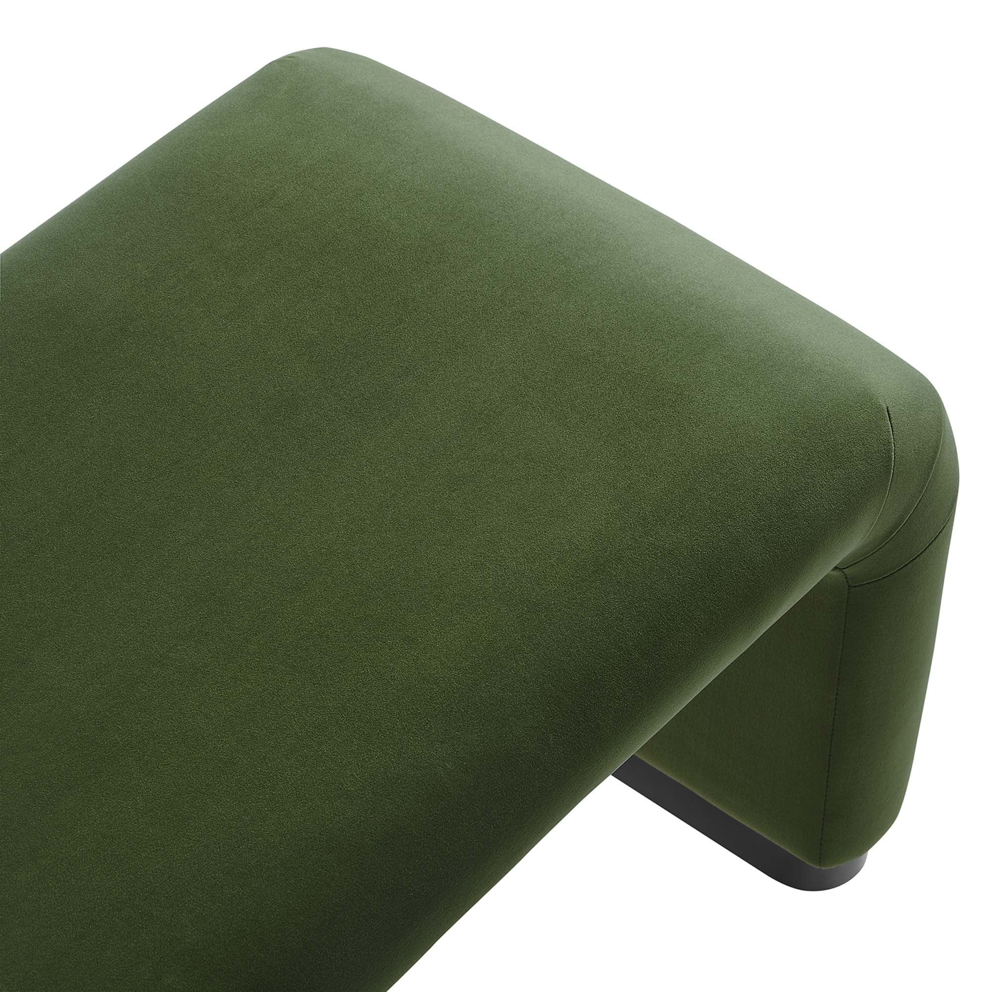 Koda Performance Velvet Waterfall Long Bench by Modway - Image 11