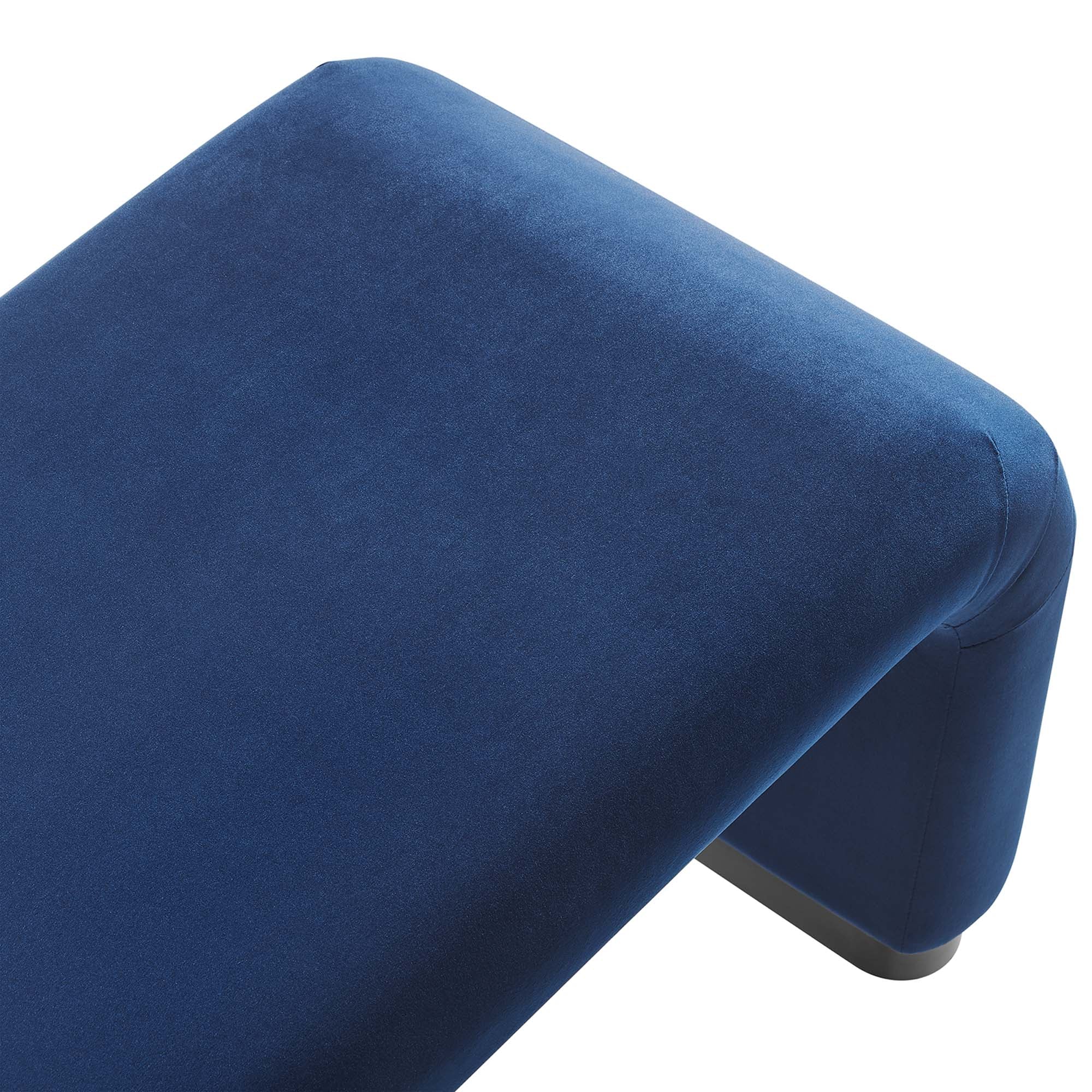 Koda Performance Velvet Waterfall Long Bench by Modway - Image 12