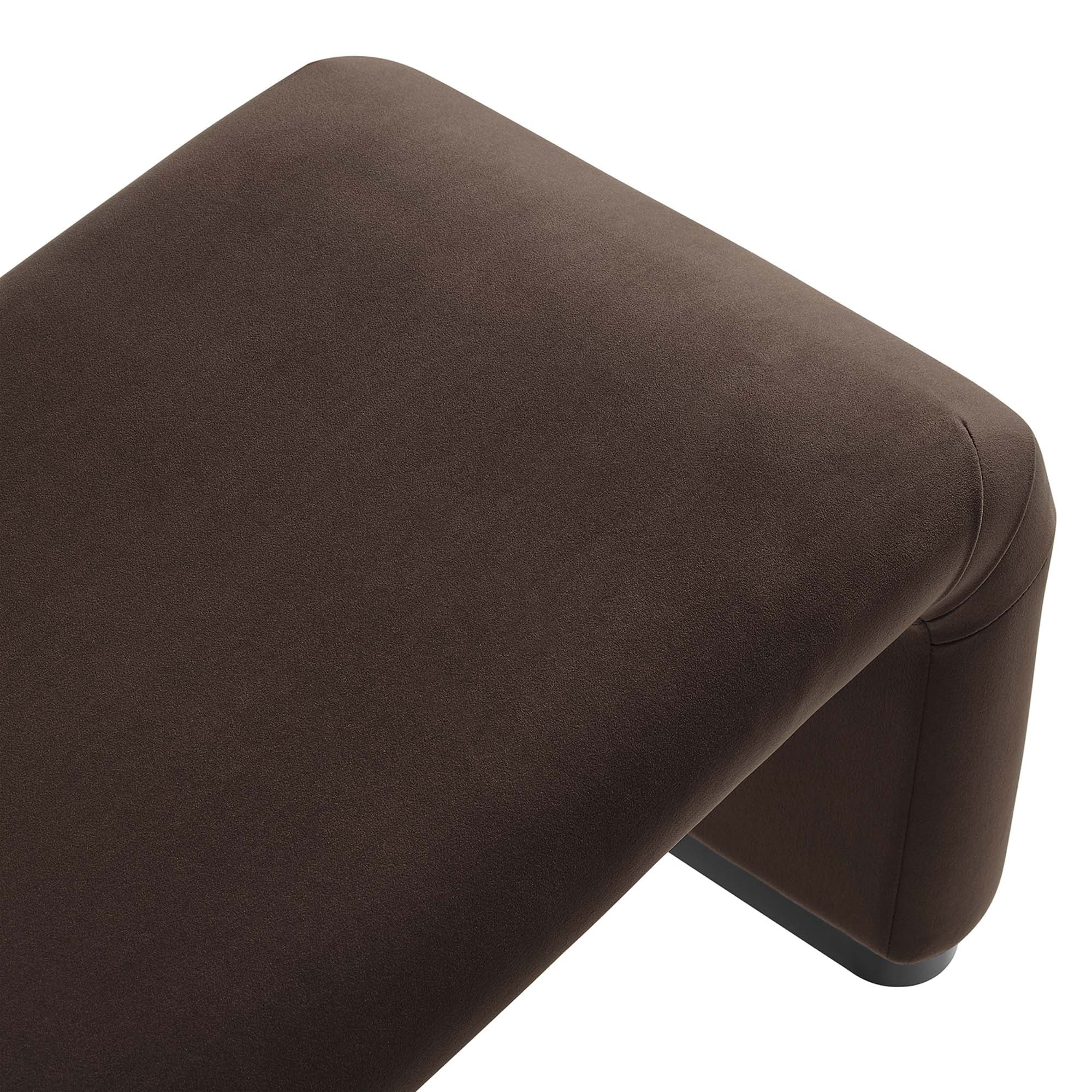 Koda Performance Velvet Waterfall Long Bench by Modway - Image 13