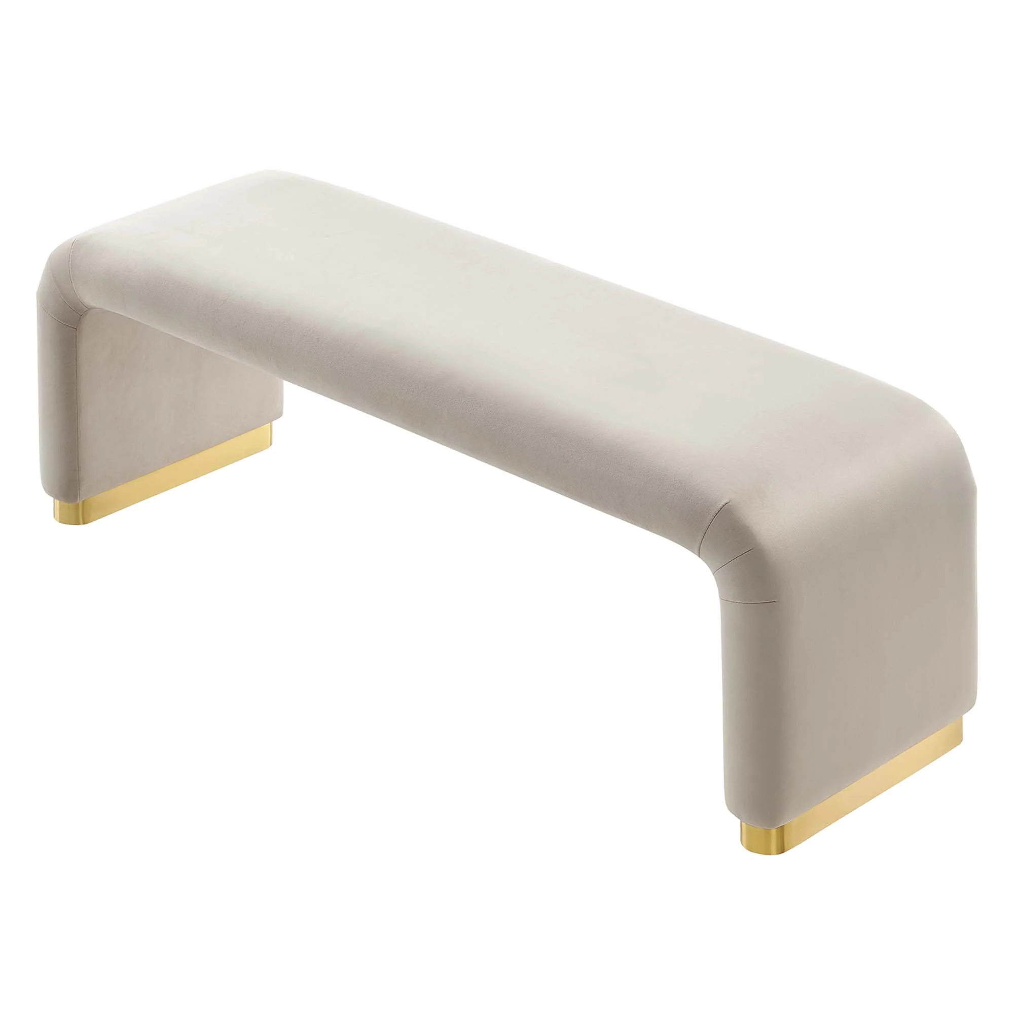 Koda Performance Velvet Waterfall Long Bench by Modway - Image 16
