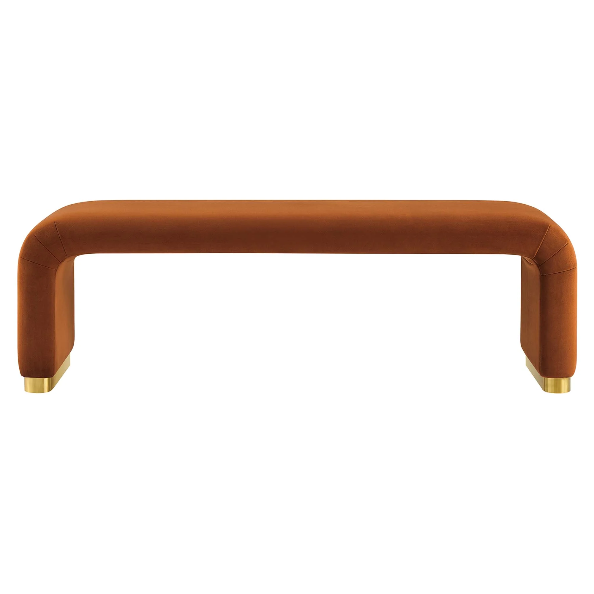 Koda Performance Velvet Waterfall Long Bench by Modway - Image 20