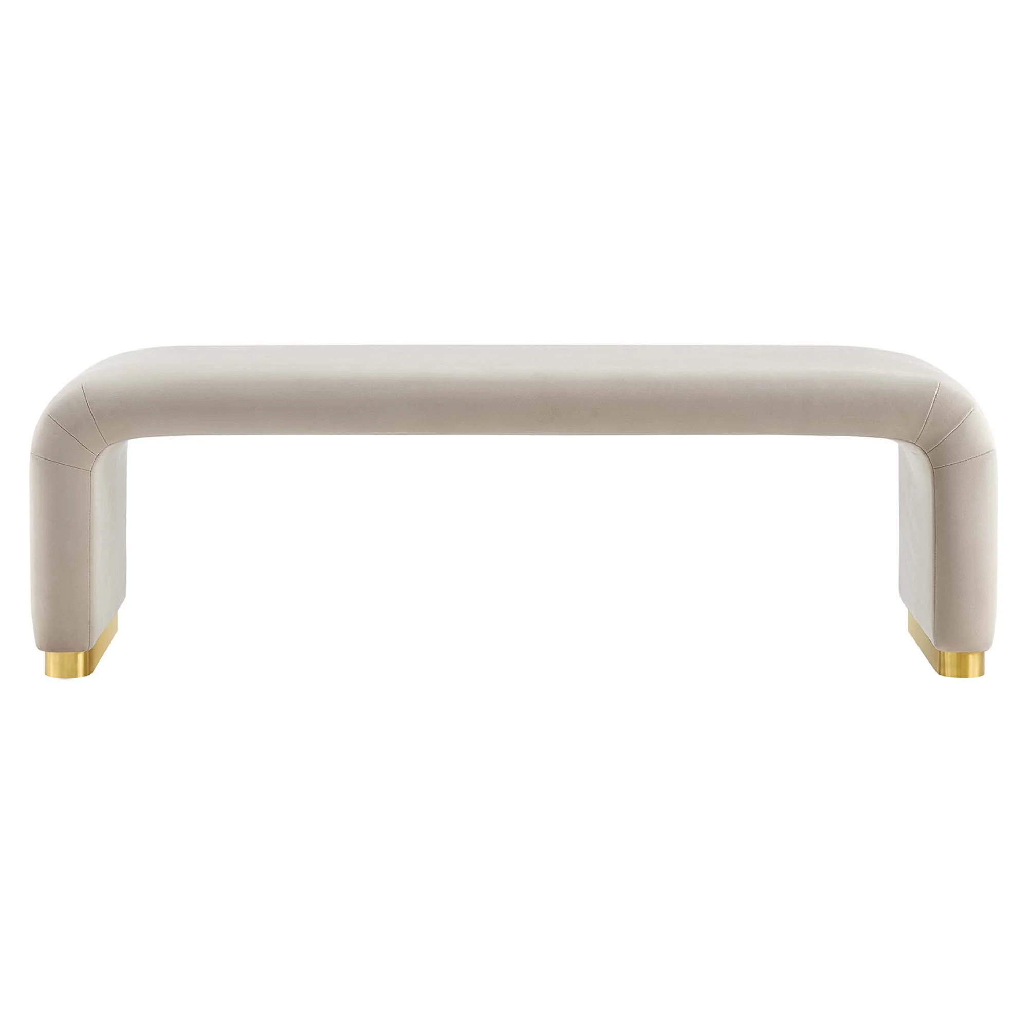 Koda Performance Velvet Waterfall Long Bench by Modway - Image 22
