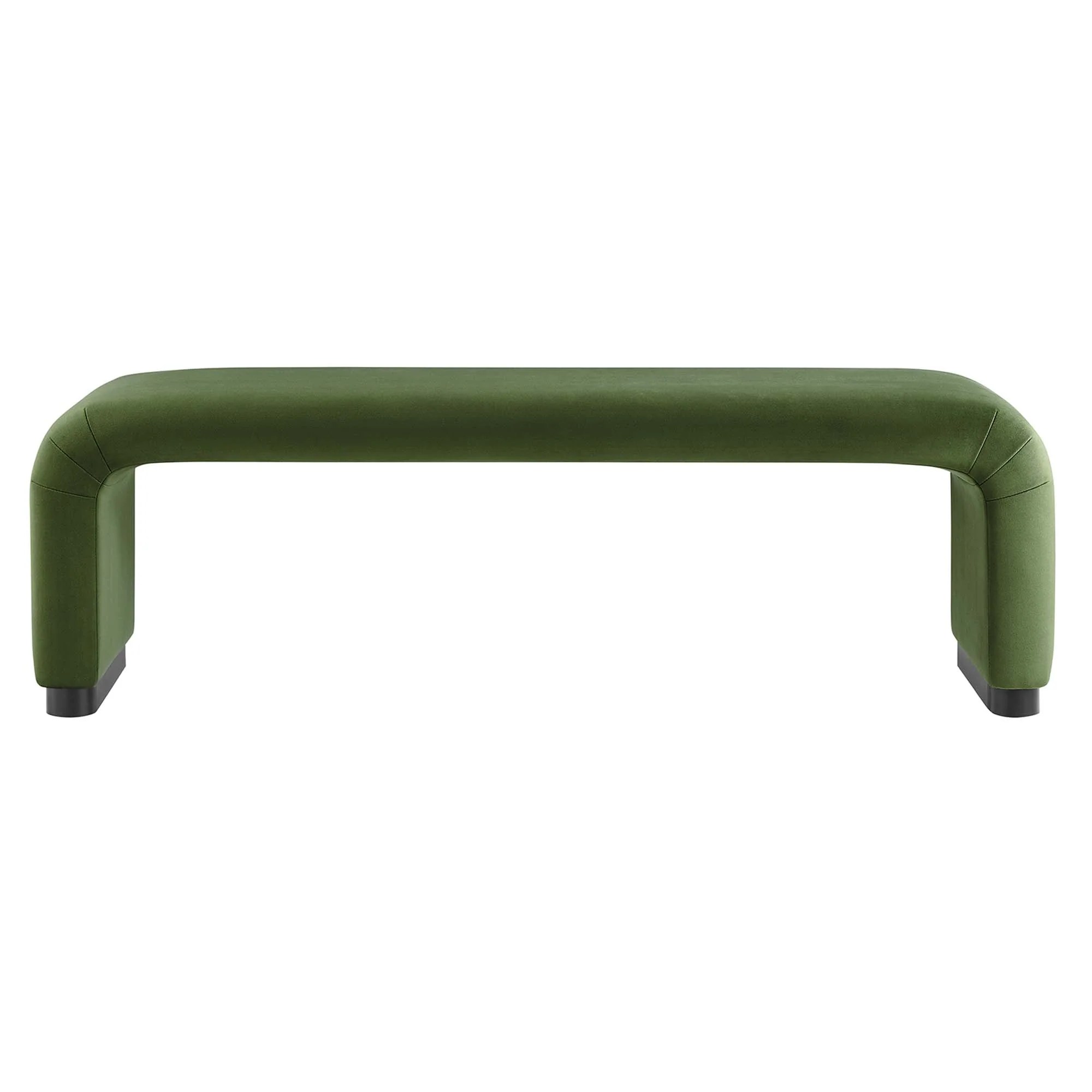 Koda Performance Velvet Waterfall Long Bench by Modway - Image 23