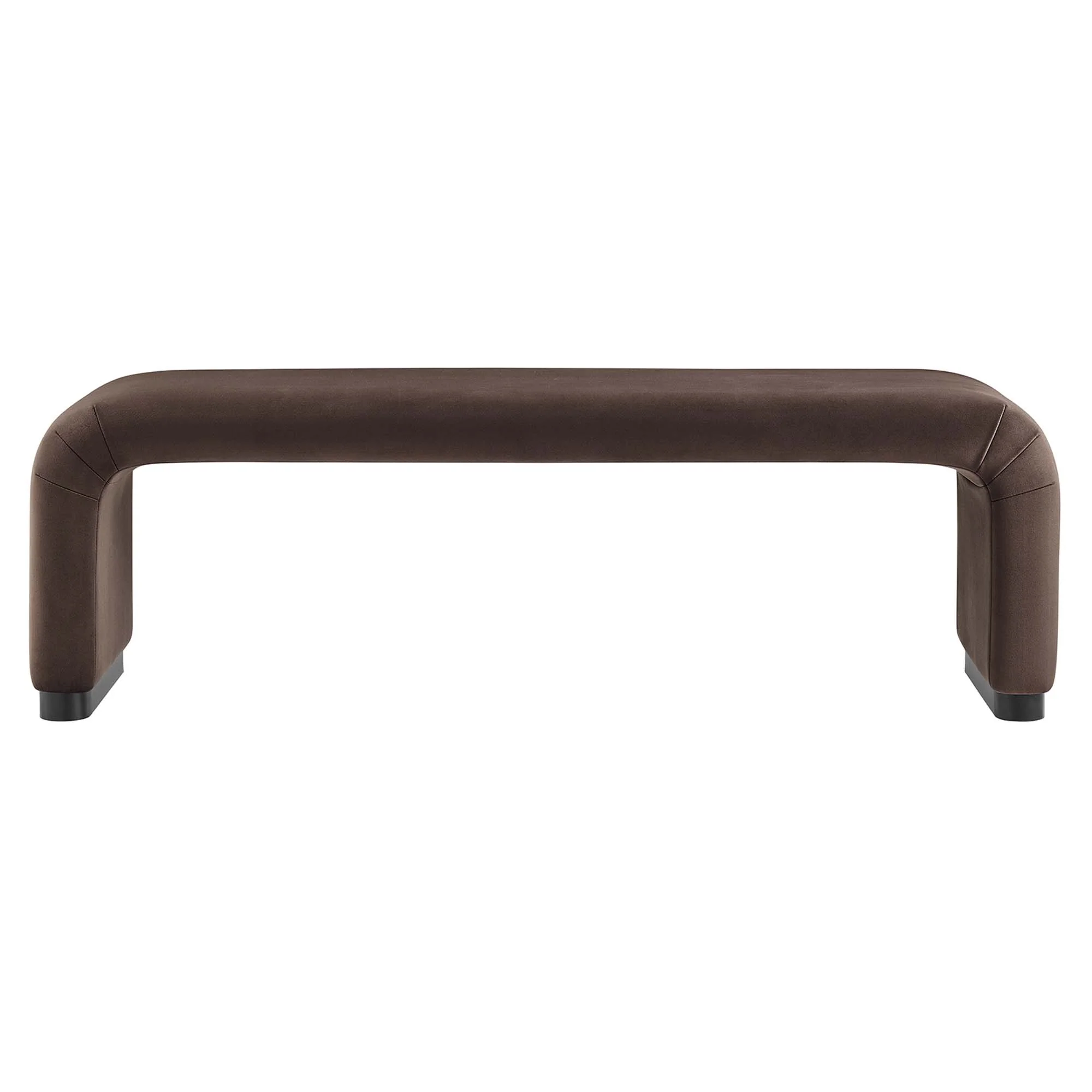 Koda Performance Velvet Waterfall Long Bench by Modway - Image 25
