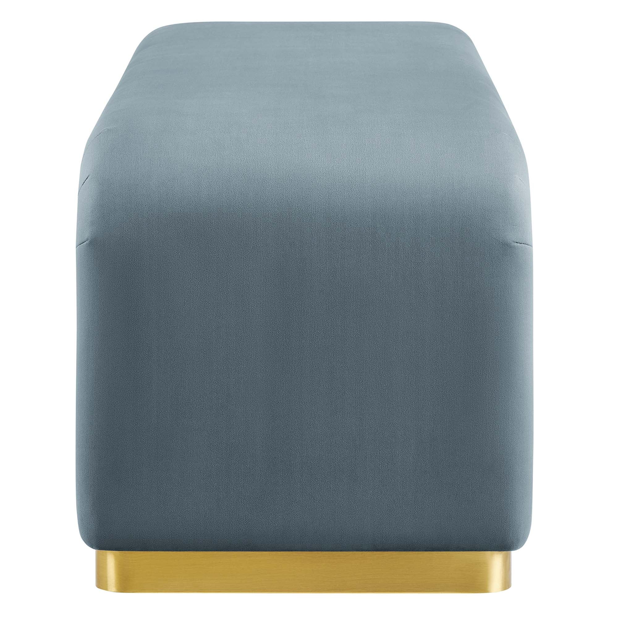 Koda Performance Velvet Waterfall Long Bench by Modway - Image 27